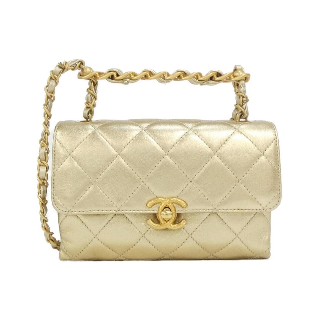 Chanel AS3226 handbag: --- Catalog ---Category: SizeSize (HxWxD): 13cm x 9cm x 7cm / 5.11'' x 3.54'' x 2.75''Category: DesignType: HandbagColor: GoldGender: WomenHardware Color: Matte goldCategory: GeneralMPN: AS3226Brand: 
