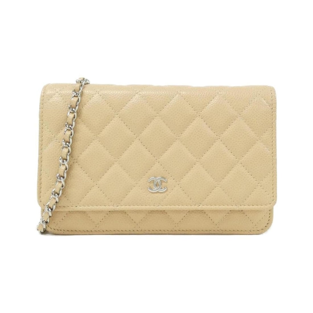 Chanel Timeless Classic Line AP0250 Wallet Chain: --- Catalog ---Category: SizeSize (HxWxD): 19cm x 4cm / 7.48'' x 1.57''Category: DesignType: Chain/Shoulder walletColor: BeigeGender: WomenMaterial: Grained Calfskin Category: GeneralMPN: AP0250Brand: