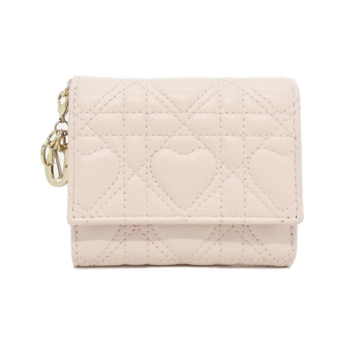 Christian Dior Lady Lotus Wallet S0181ONHG: --- Catalog ---Category: SizeSize (HxWxD): 8.5cm x 10cm x 3.5cm / 3.34'' x 3.93'' x 1.37''Category: DesignType: Wallet (bi-fold)Color: Pale pinkGender: WomenMaterial: Leather Leather/Fur Type: Lamb le