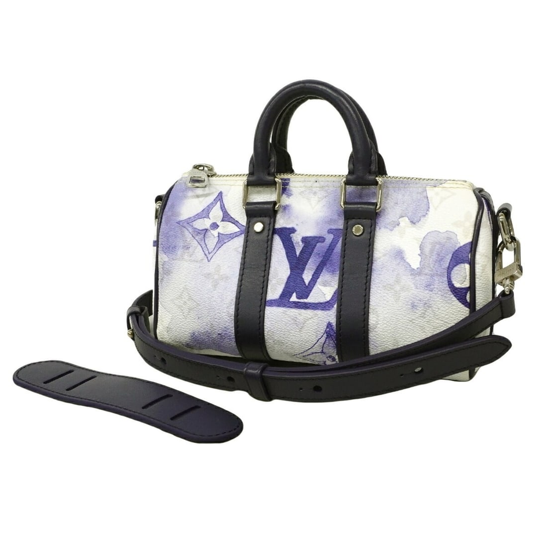 Louis Vuitton Monogram Watercolor Keepall XS Handbag M45761 Blue 2-way bag for men OP012034: --- Catalog ---Category: SizeSize (HxWxD): 12cm x 21cm x 9cm / 4.72'' x 8.26'' x 3.54''Category: DesignType: HandbagColor: BlueGender: MenCategory: GeneralMPN: M45761Brand: Louis Vuitton--- Item List 