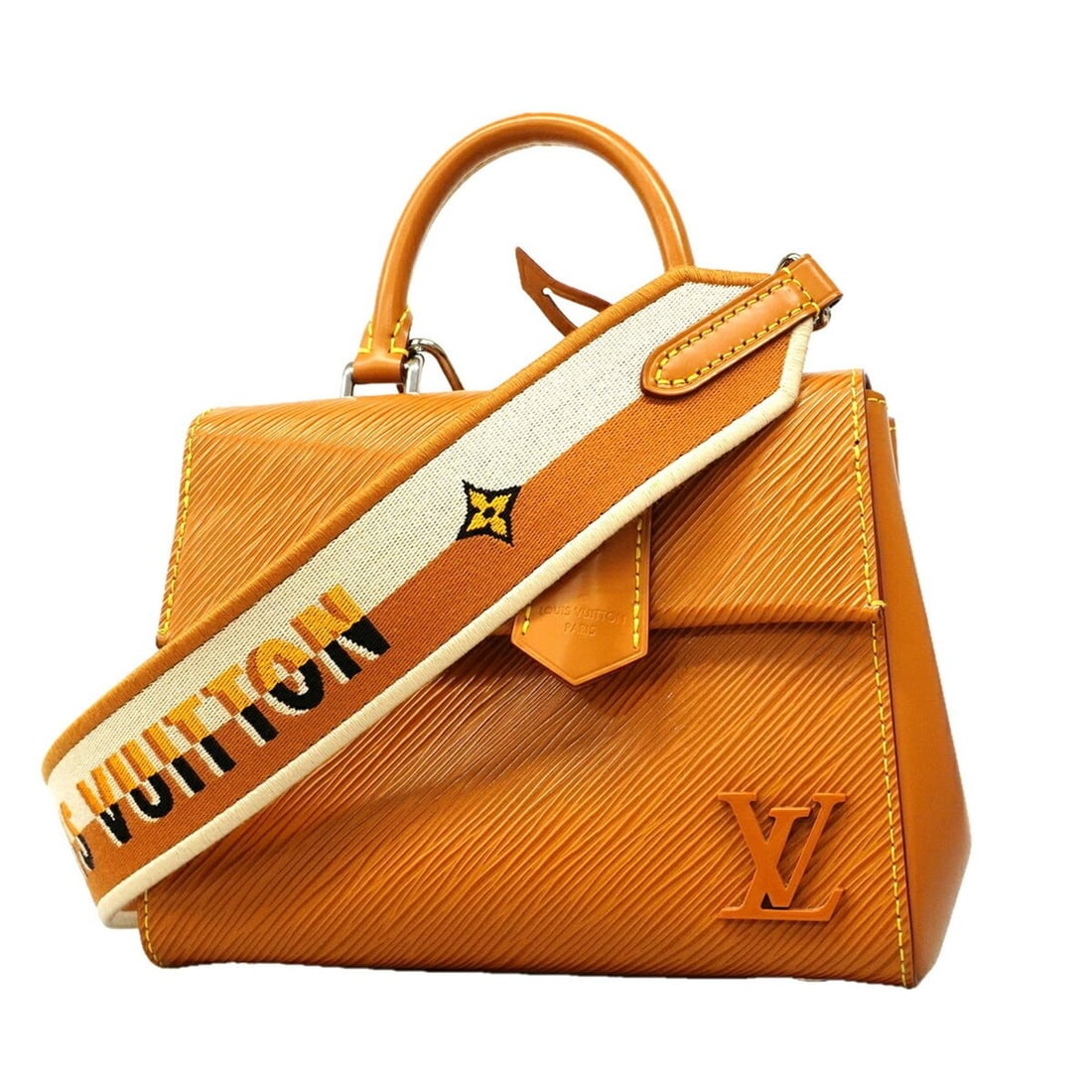 Louis Vuitton Epi Cluny MINI Handbag M58931 Gold Miel 2-way bag for women OP010740: --- Catalog ---Category: SizeSize (HxWxD): 16cm x 20cm x 8cm / 6.29'' x 7.87'' x 3.14''Category: DesignType: HandbagColor: BrownGender: WomenCategory: GeneralMPN: M58931Brand: Louis Vuitton--- Item Li