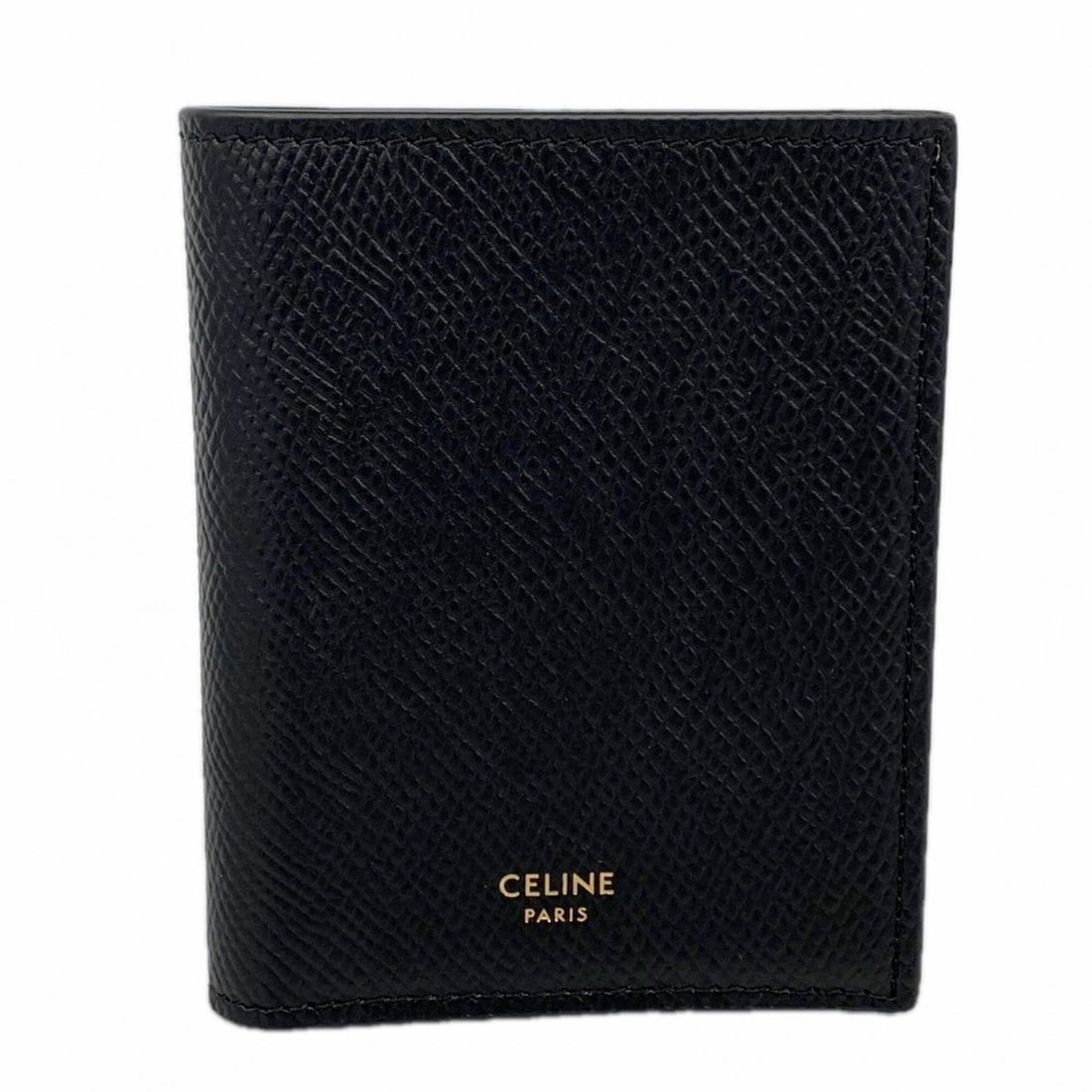 Celine Leather Wallet, Black, Women's OP009302: --- Catalog ---Category: SizeSize (HxWxD): 10.5cm x 8.5cm x 2cm / 4.13'' x 3.34'' x 0.78''Category: DesignType: Wallet (bi-fold)Color: BlackGender: WomenMaterial: Leather Category: GeneralBrand: Celin