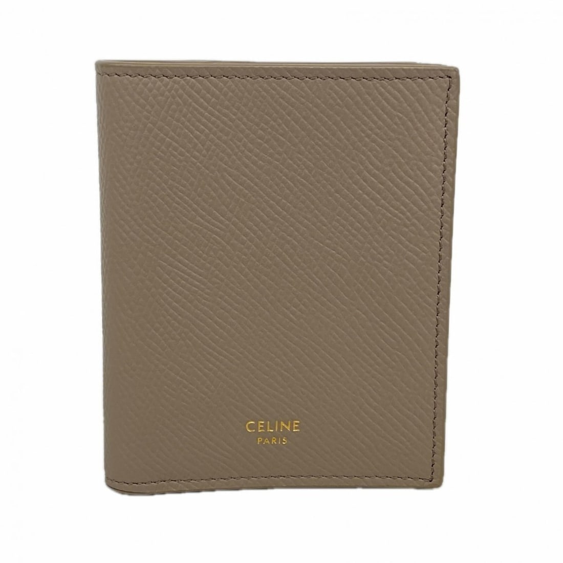 Celine Leather Wallet, Greige, Women's, OP009301: --- Catalog ---Category: SizeSize (HxWxD): 10.5cm x 8.5cm x 2cm / 4.13'' x 3.34'' x 0.78''Category: DesignType: Wallet (bi-fold)Color: GrayishGender: WomenMaterial: Leather Category: GeneralBrand: Cel