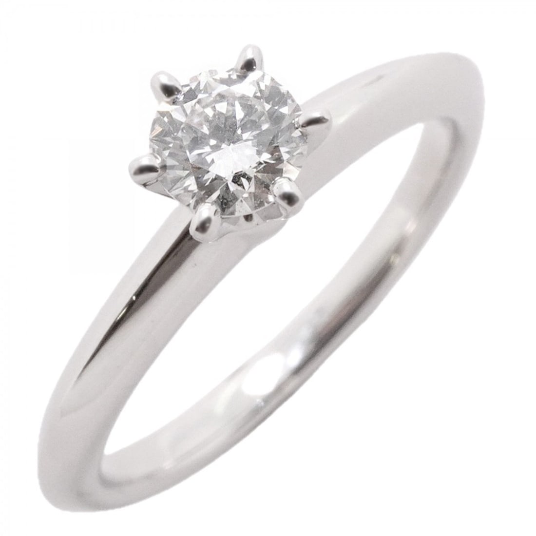 Tiffany & Co. Solitaire Ring, 1PD (One Diamond), Pt950 Platinum, 0.26ct Diamond, Size 6.5 (Women's): --- Catalog ---Category: SizeJP Size: 6.5US Size: 3.5Category: DesignType: Band ringStone: DiamondGender: WomenMaterial: Platinum 950Category: GeneralBrand: Tiffany--- Item List ---Section: ConditionR