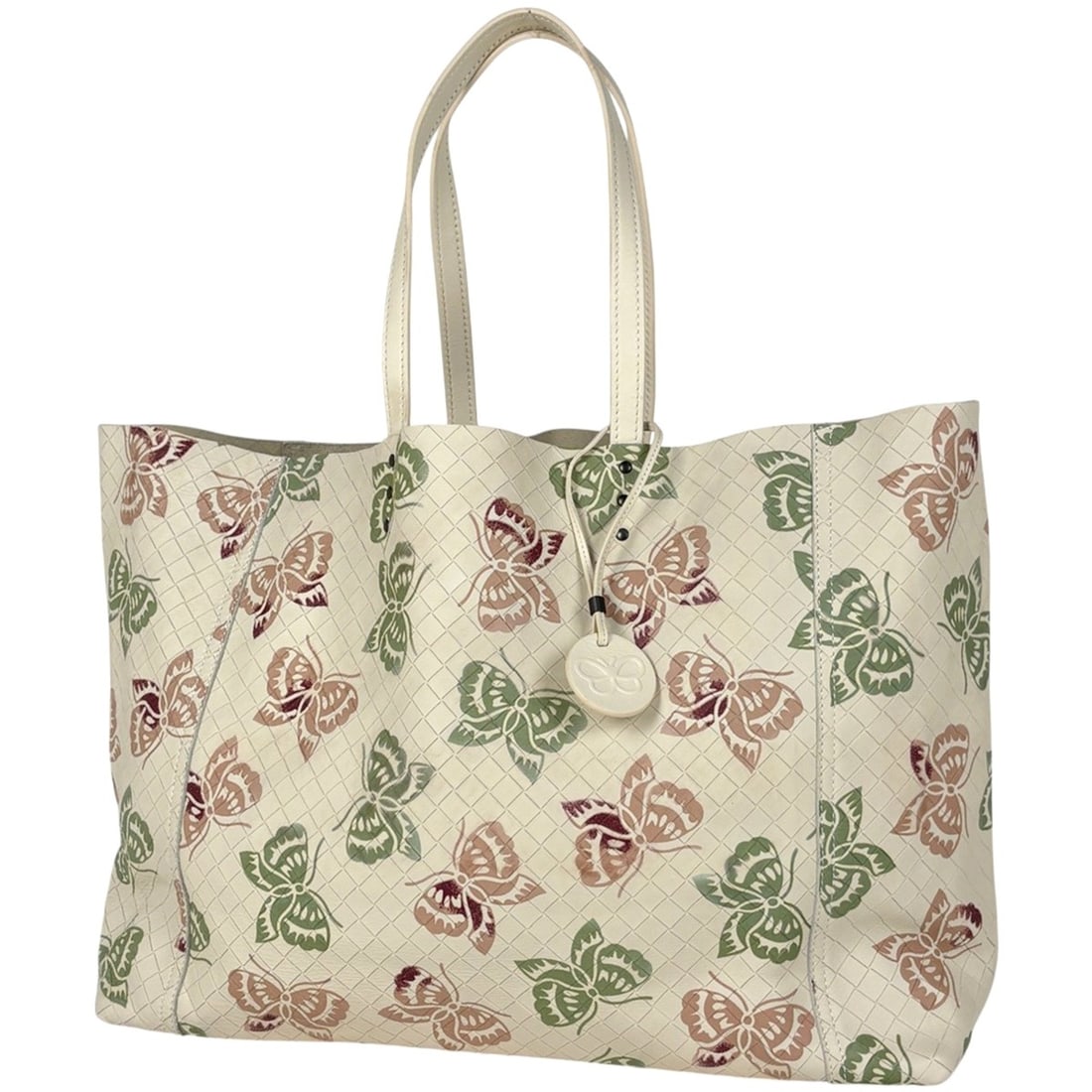 Bottega Veneta Intreccio Mirage Tote Bag, Papillon Butterfly Leather, Beige, Women's: --- Catalog ---Category: SizeSize (HxWxD): 29cm x 40cm x 13cm / 11.41'' x 15.74'' x 5.11''Category: DesignType: Tote bagColor: BeigeGender: WomenMaterial: Leather Category: GeneralBrand: Bottega Venet