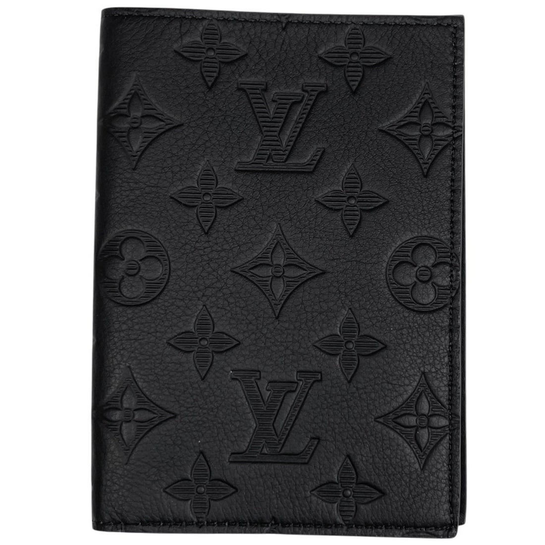 Louis Vuitton Couverture Passport NM Cover, Monogram Shadow Leather, Ultra Black, M13187, Men's: --- Catalog ---Category: SizeSize (HxWxD): 14cm x 10cm x 1cm / 5.51'' x 3.93'' x 0.39''Category: DesignColor: BlackGender: MenMaterial: Leather Category: GeneralMPN: M13187Brand: Louis Vuitton--- Item