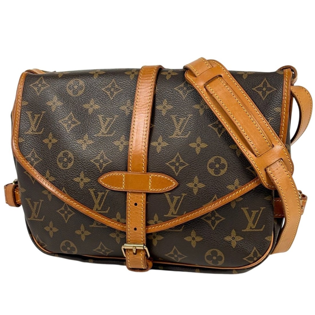 Louis Vuitton Saumur 30 Crossbody Shoulder Bag, Monogram Brown, M42256, Women's: --- Catalog ---Category: SizeSize (HxWxD): 21cm x 30cm x 11cm / 8.26'' x 11.81'' x 4.33''Category: DesignType: Shoulder bagColor: BrownGender: WomenMaterial: Monogram Category: GeneralBrand: Louis Vui