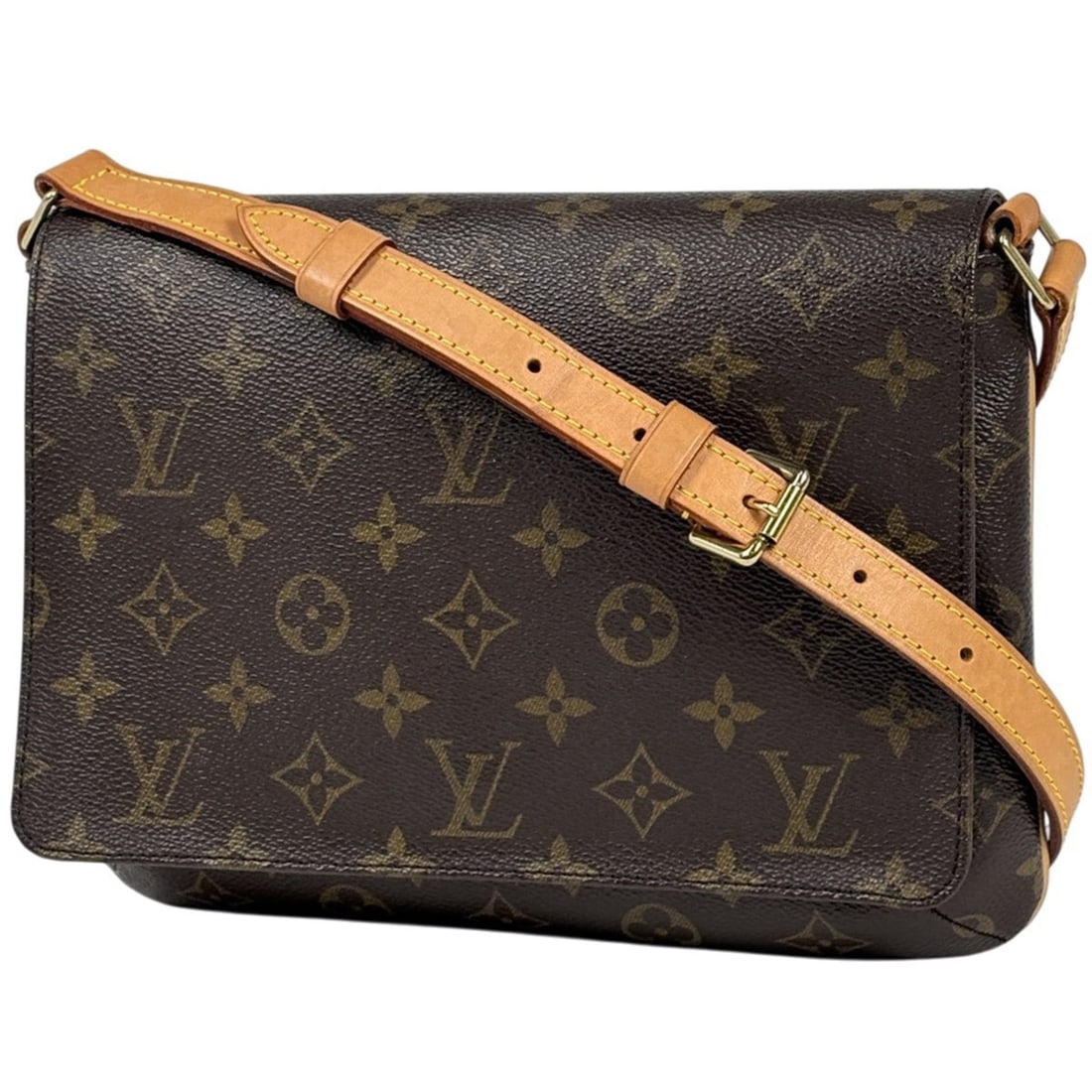 Louis Vuitton Musette Tango Short Shoulder Bag, Monogram Brown, M51257, Women's: --- Catalog ---Category: SizeSize (HxWxD): 19cm x 24cm x 6cm / 7.48'' x 9.44'' x 2.36''Category: DesignType: Shoulder bagColor: BrownGender: WomenMaterial: Monogram Category: GeneralBrand: Louis Vuitt