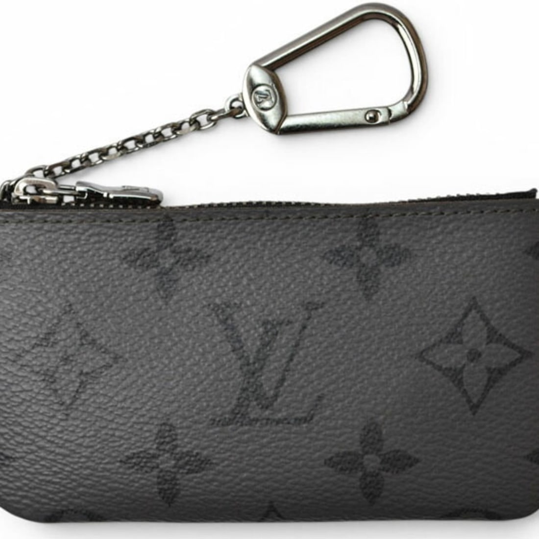 Louis Vuitton coin purse/key case/coin case LOUIS VUITTON Monogram Eclipse Pochette Clé M80905: --- Catalog ---Category: SizeSize (HxWxD): 6.5cm x 11.5cm x 1cm / 2.55'' x 4.52'' x 0.39''Category: DesignType: Coin purse/coin caseColor: Black, GrayGender: Unisex,Women,MenClosure: ZipperMaterial: M