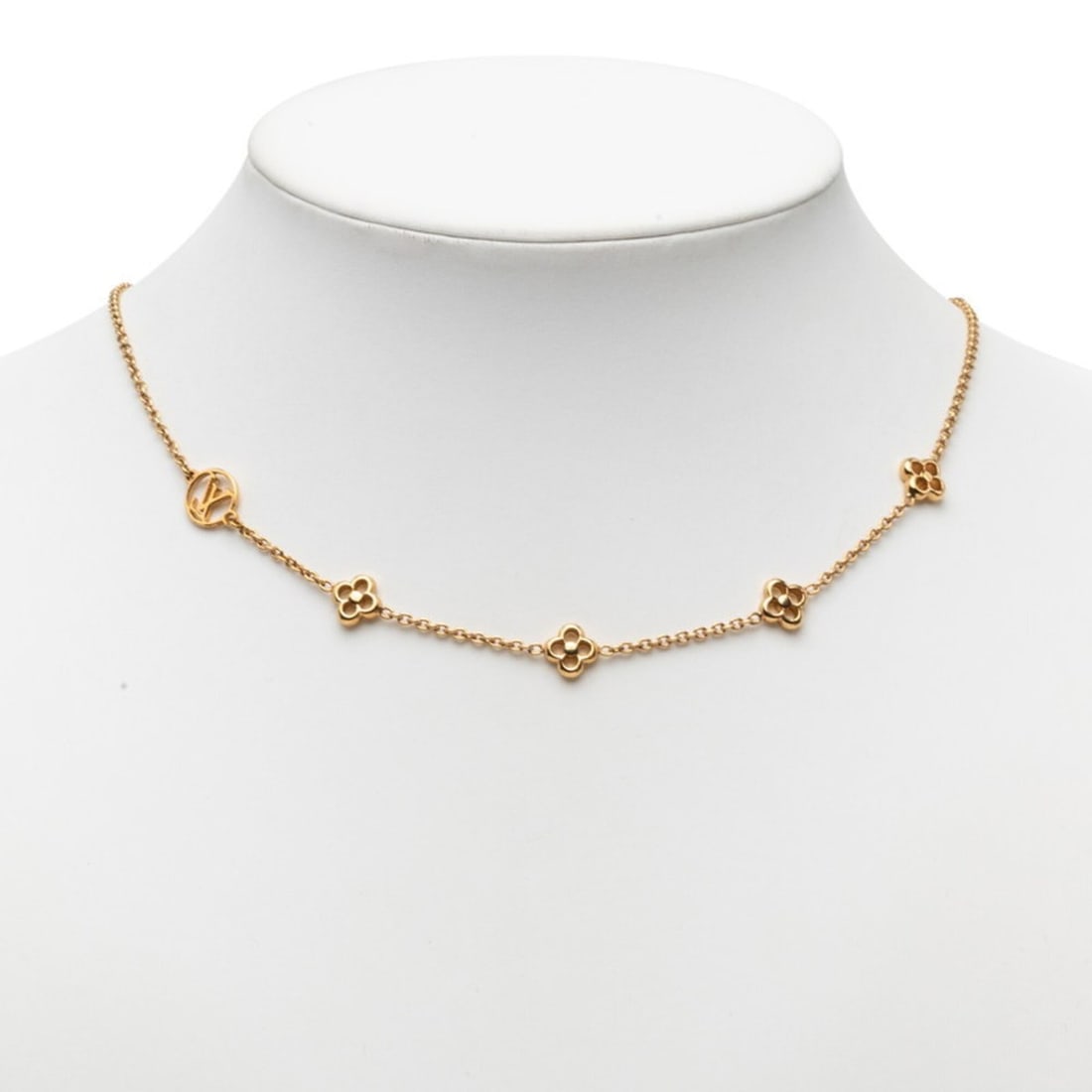 Louis Vuitton Monogram Flowerful Chain Necklace M68125 Gold Plated Women's LOUIS VUITTON: --- Catalog ---Category: SizePendant Size: 8.3mm x 8.3mm / 0.32'' x 0.32''Neck Circumference: 46.5 cm / 18.3''Category: DesignColor: GoldGender: WomenNecklace Type: NecklaceCategory: GeneralMPN: M6812