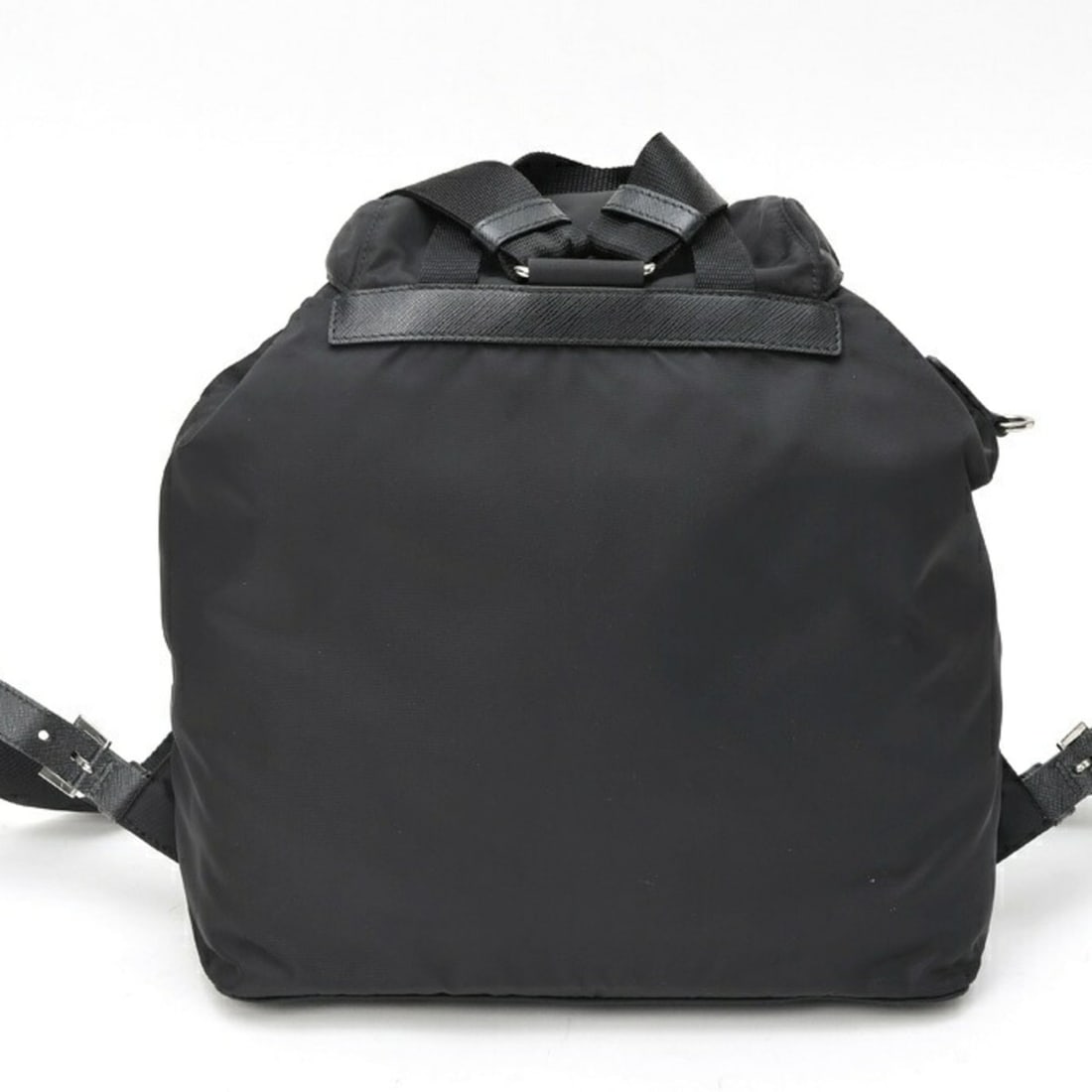 Prada medium nylon backpack, model 1BZ811, black. - 3