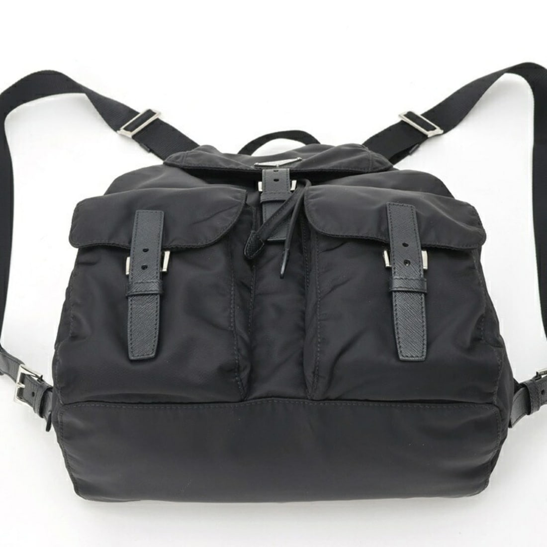 Prada medium nylon backpack, model 1BZ811, black. - 4