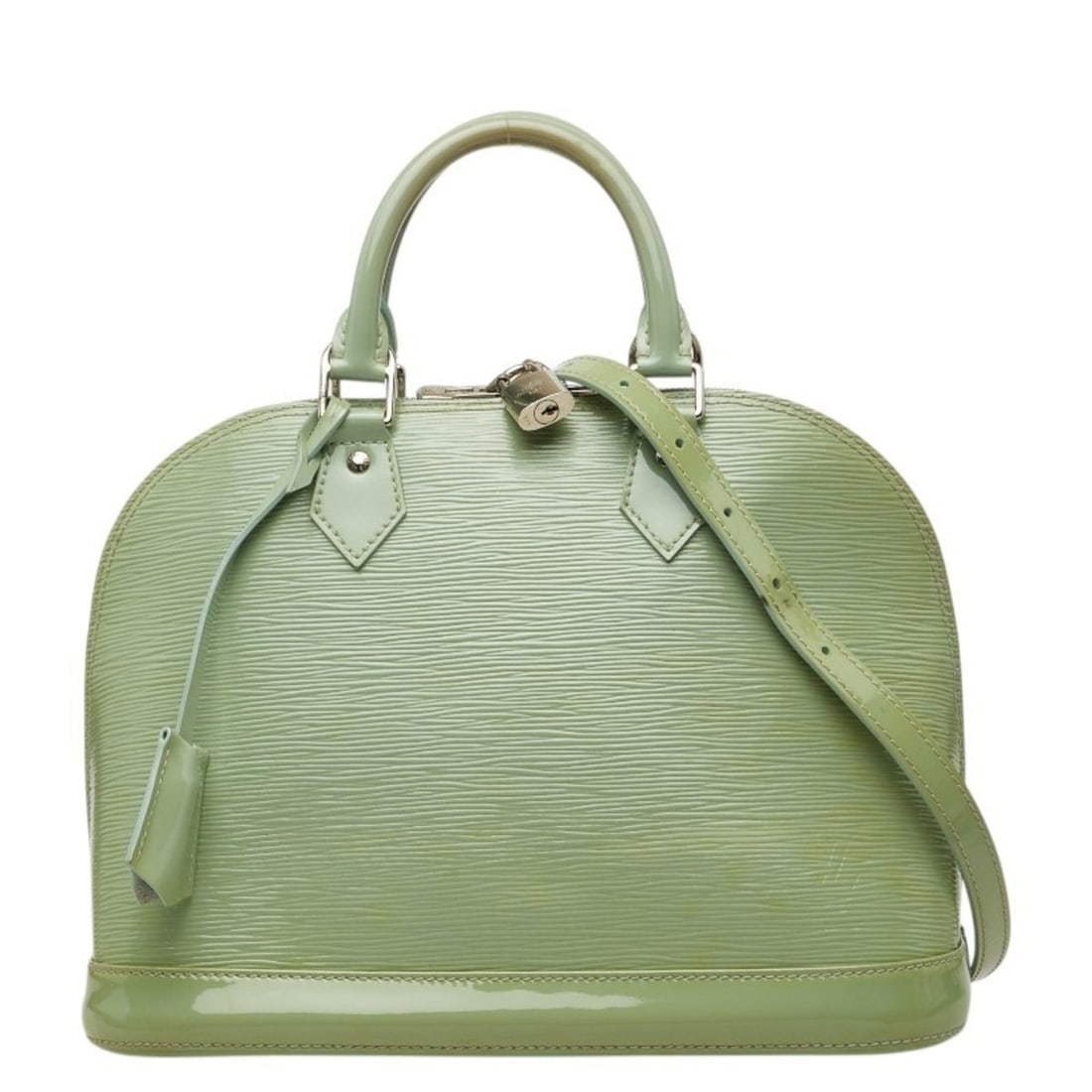 Louis Vuitton Epi Electric Alma PM Handbag Shoulder Bag 2WAY M40625 Mint Green Patent Leather: --- Catalog ---Category: SizeSize (HxWxD): 23cm x 31cm x 15cm / 9.05'' x 12.2'' x 5.9''Category: DesignType: Handbag, Shoulder bagColor: GreenGender: WomenMaterial: Patent leather Category: GeneralMPN