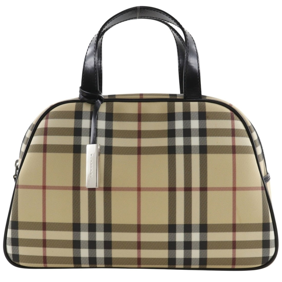 Burberry Nova Check Handbag, PVC, Beige, A5 size, Women's: --- Catalog ---Category: SizeWeight: 410g / 14.46oz.Handle Drop: 10.00cm / 3.94''Size (HxWxD): 18cm x 30cm x 9cm / 7.08'' x 11.81'' x 3.54''Category: DesignType: HandbagColor: BeigeGender: WomenMateri