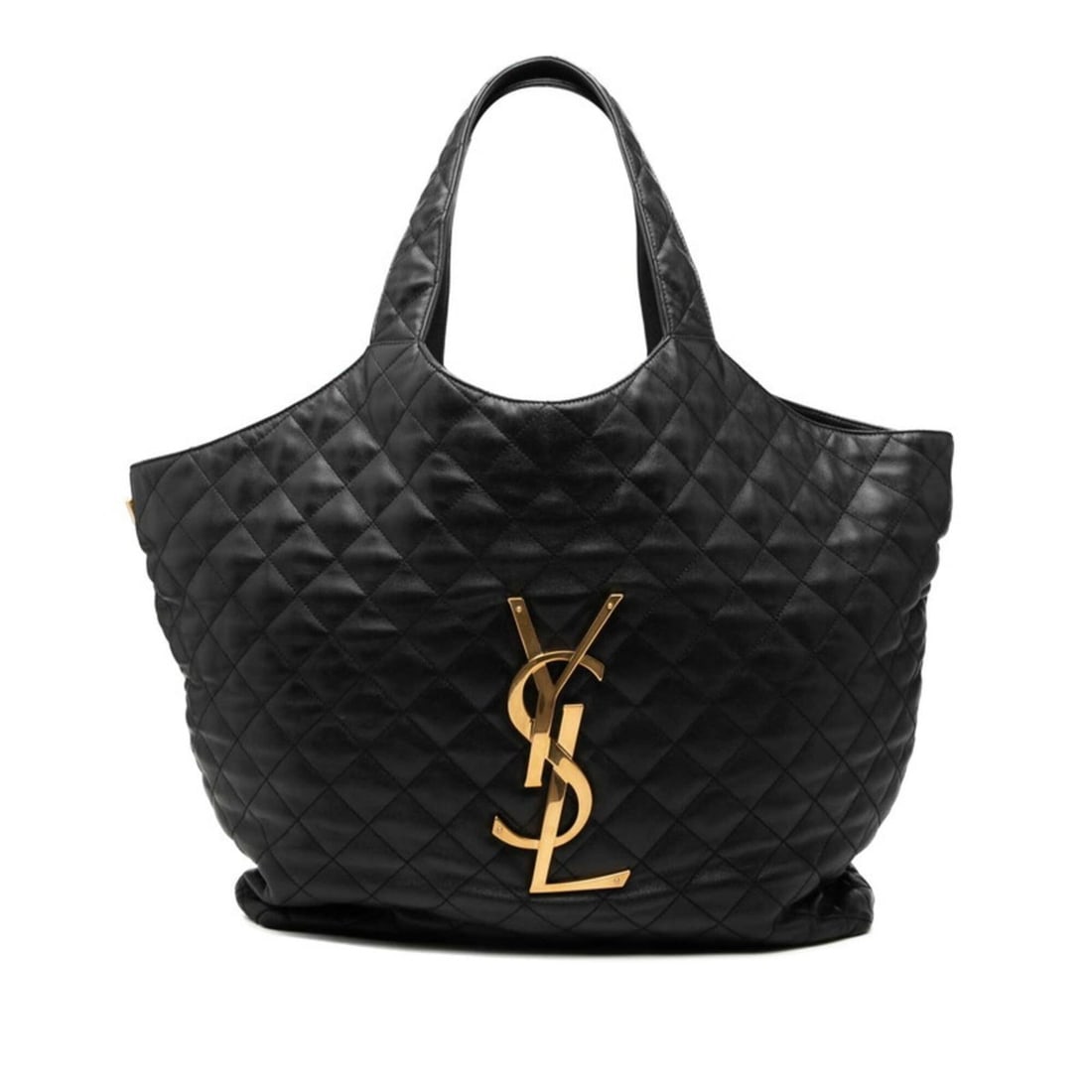 Saint Laurent Icare Maxi Shopping Bag, Quilted Tote Shoulder 698651, Black Lambskin, Women's.: --- Catalog ---Category: SizeSize (HxWxD): 34cm x 57cm x 6cm / 13.38'' x 22.44'' x 2.36''Category: DesignType: Pouch, Shopping bag, Shoulder bag, Tote bagColor: BlackGender: WomenMaterial: Leather Lea