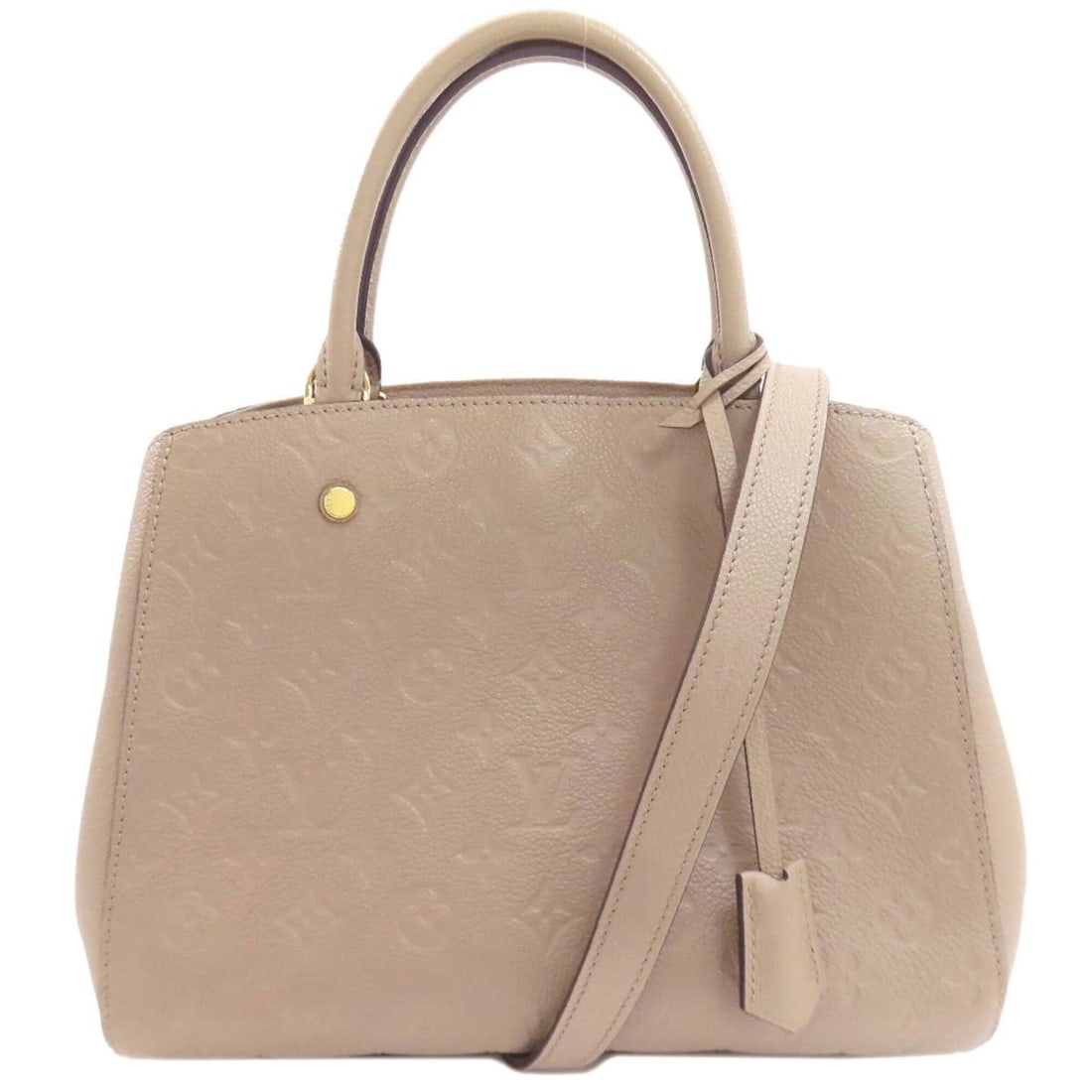 Louis Vuitton M41682 Montaigne MM Handbag Empreinte Women's LOUIS VUITTON: --- Catalog ---Category: SizeSize (HxWxD): 24cm x 35cm x 15cm / 9.44'' x 13.77'' x 5.9''Category: DesignType: HandbagColor: TaupeGender: WomenMaterial: Monogram Empreinte Category: GeneralMPN: M41682B
