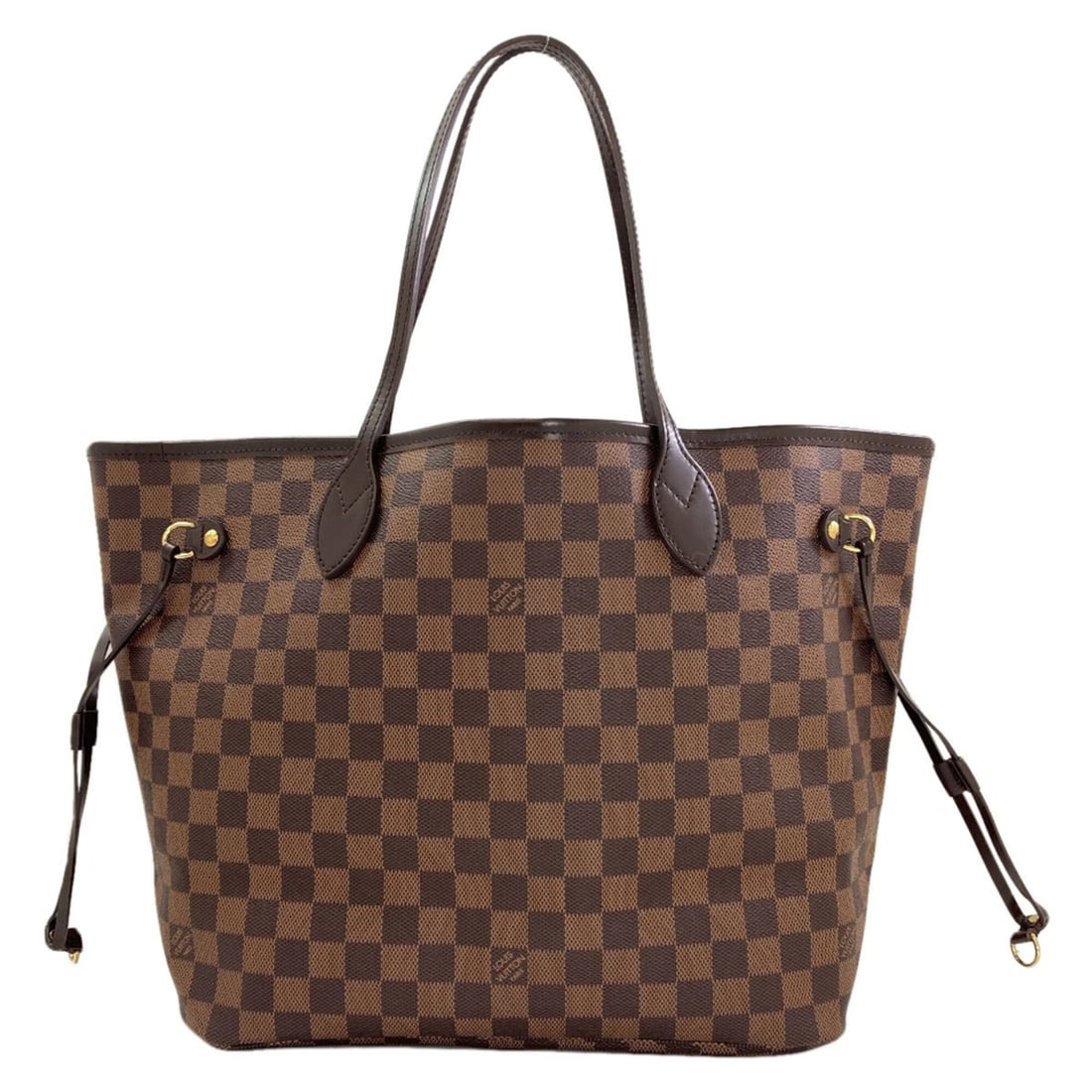 Louis Vuitton N51105 Neverfull MM Tote Bag, Damier Canvas, Women's LOUIS VUITTON: --- Catalog ---Category: SizeSize (HxWxD): 29cm x 47cm x 17cm / 11.41'' x 18.5'' x 6.69''Category: DesignType: Tote bagColor: Damier Canvas, EbeneGender: WomenMaterial: Damier Canvas Category: General
