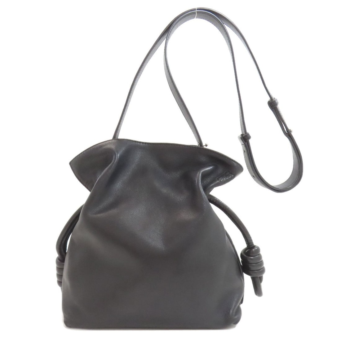 Loewe Flamenco Medium Shoulder Bag, Lambskin, Women's: --- Catalog ---Category: SizeSize (HxWxD): 24cm x 21cm x 9.5cm / 9.44'' x 8.26'' x 3.74''Category: DesignType: Shoulder bagColor: BlackGender: WomenMaterial: Leather Leather/Fur Type: LambskinCategory