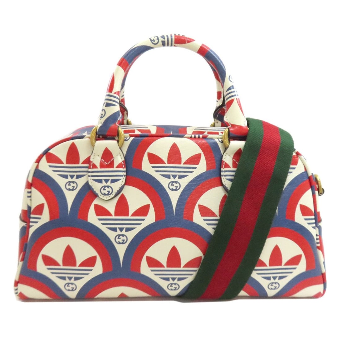 Gucci 7012397 Adidas Collaboration 2-Way Handbag Leather Women's GUCCI: --- Catalog ---Category: SizeSize (HxWxD): 18cm x 28cm x 15.5cm / 7.08'' x 11.02'' x 6.1''Category: DesignType: HandbagColor: Blue, Red color, WhiteGender: WomenMaterial: Leather Category: GeneralMPN: