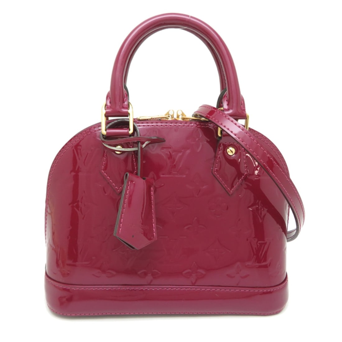 Louis Vuitton Alma BB Women's Handbag M50565 (Discontinued) Monogram Vernis Purple: --- Catalog ---Category: SizeSize (HxWxD): 17.5cm x 23cm x 11.5cm / 6.88'' x 9.05'' x 4.52''Category: DesignType: HandbagColor: PurpleGender: WomenMaterial: Monogram Vernis Category: GeneralMPN: M5056