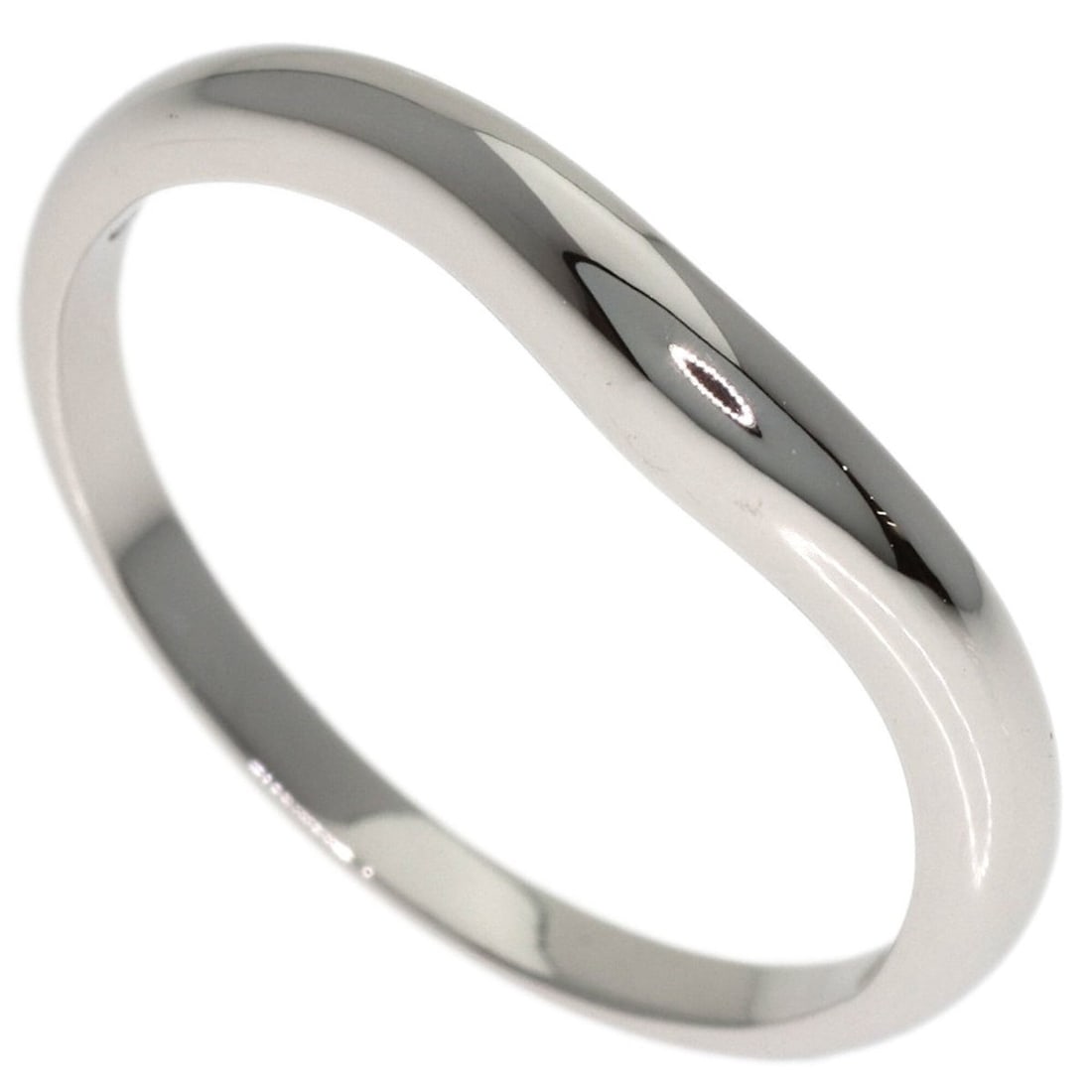 Bulgari Curved Band Ring, Platinum PT950, Women's BVLGARI: --- Catalog ---Category: SizeJP Size: 12.5US Size: 6.5Category: DesignType: Band ringGender: WomenMaterial: Platinum 950Category: GeneralBrand: Bvlgari--- Item List ---Section: ConditionRanking: Rank 