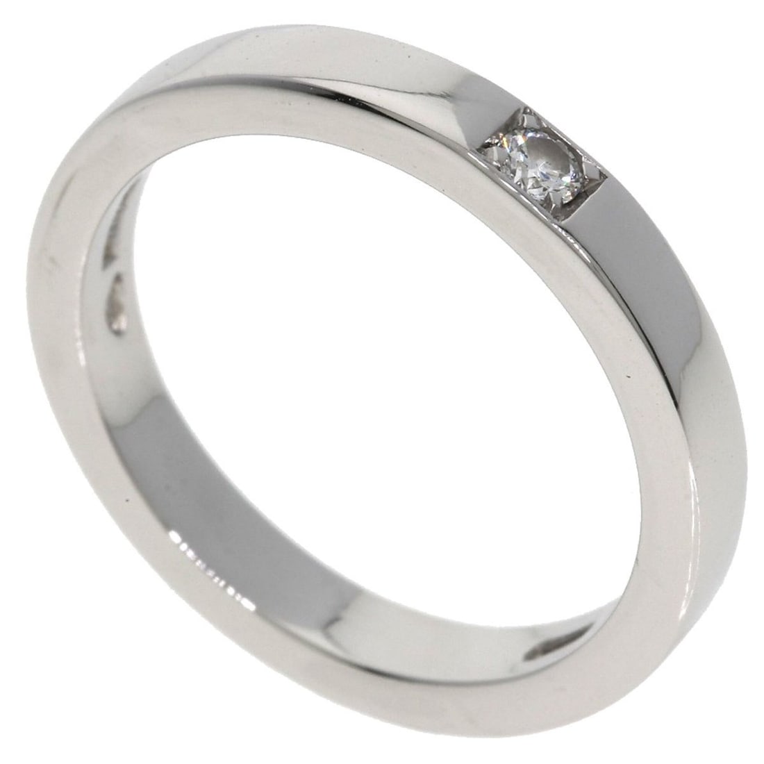 BVLGARI Marry Me Diamond Ring, Platinum PT950, Women's Ring: --- Catalog ---Category: SizeJP Size: 11US Size: 6Category: DesignType: Band ringStone: DiamondGender: WomenMaterial: Platinum 950Category: GeneralBrand: Bvlgari--- Item List ---Section: ConditionRank