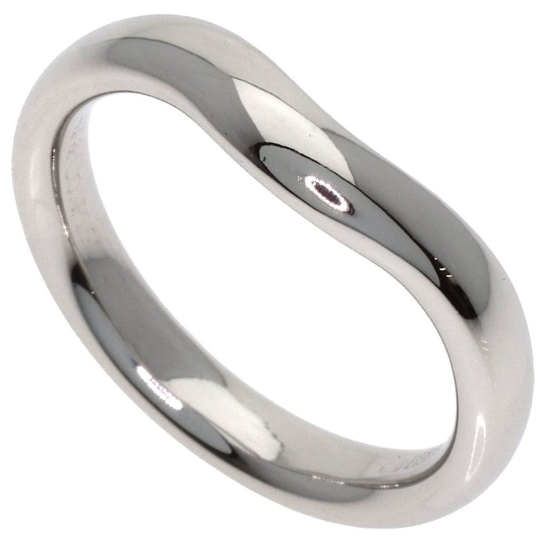 Tiffany & Co. Curved Band Ring, Platinum PT950, Women's Ring.: --- Catalog ---Category: SizeJP Size: 6.5US Size: 3.5Category: DesignType: Band ringGender: WomenMaterial: Platinum 950Category: GeneralBrand: Tiffany--- Item List ---Section: ConditionRanking: Rank A