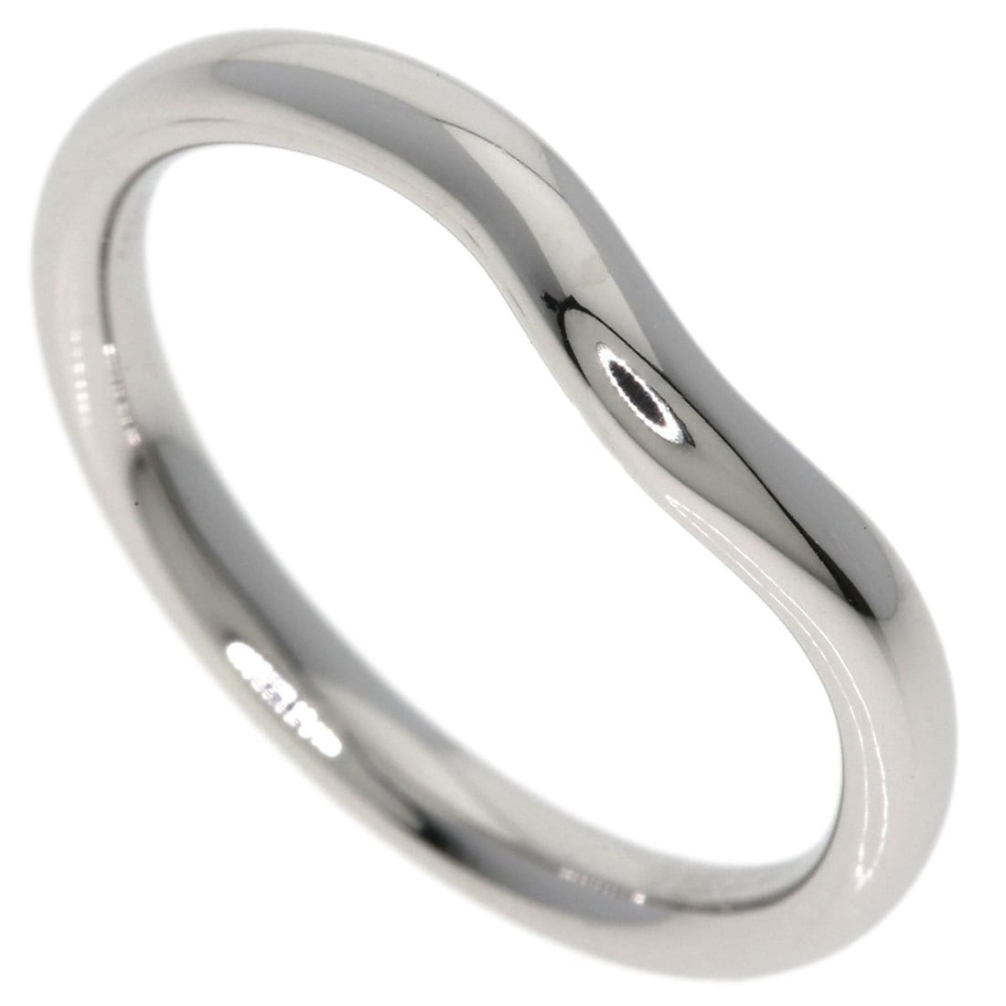 Tiffany & Co. Curved Band Ring, Platinum PT950, Women's Ring.: --- Catalog ---Category: SizeJP Size: 10US Size: 5.5Category: DesignType: Band ringGender: WomenMaterial: Platinum 950Category: GeneralBrand: Tiffany--- Item List ---Section: ConditionRanking: Rank A 