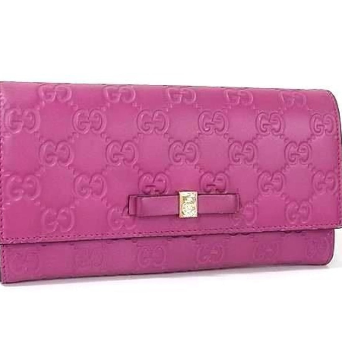 GUCCI Gucci Long Wallet, Guccissima Metal Ribbon Zip-Around 388679, Purple Leather, Women's: --- Catalog ---Category: SizeSize (HxWxD): 10.5cm x 19cm x 2.5cm / 4.13'' x 7.48'' x 0.98''Category: DesignType: Long wallet (bi-fold)Color: PurpleGender: WomenMaterial: Leather Category: GeneralBrand