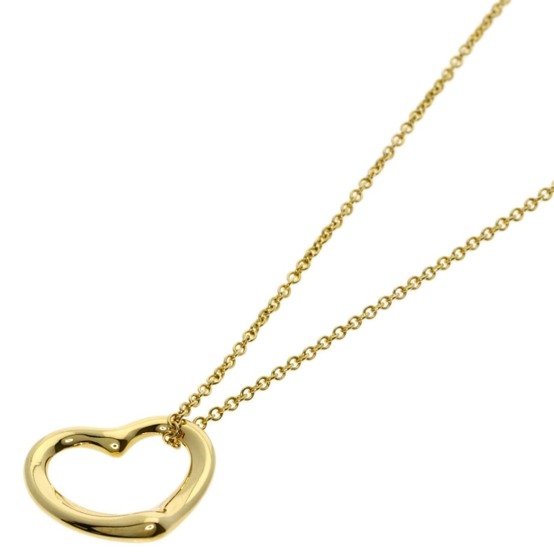 Tiffany & Co. Open Heart Necklace, 18K Yellow Gold, Women's.: --- Catalog ---Category: SizePendant Size: 12.7mm x 15mm / 0.49'' x 0.59''Neck Circumference: 40.5 cm / 15.94''Category: DesignGender: WomenMaterial: Yellow gold (18K)Necklace Type: NecklaceCategory: 