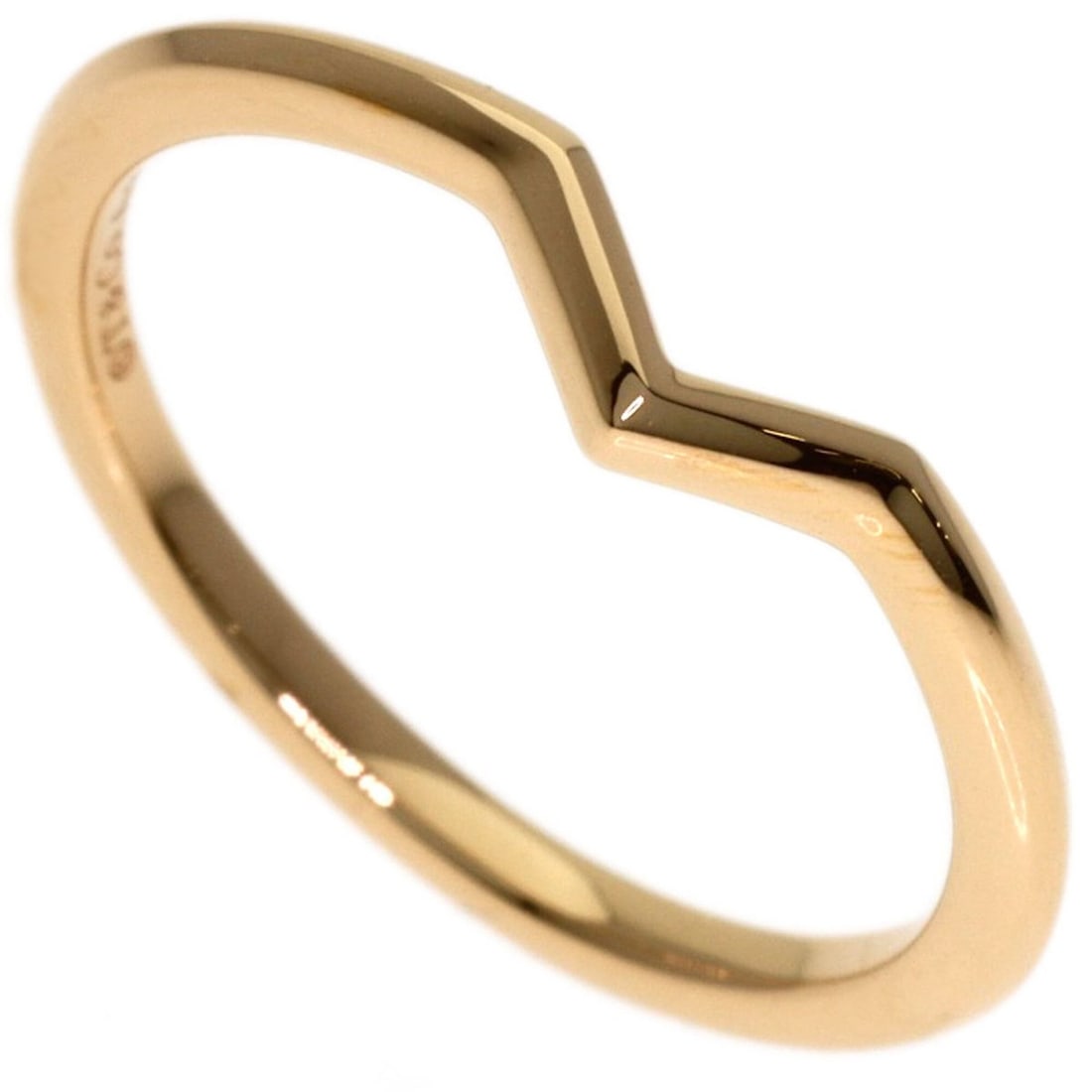 Tiffany & Co. V-Band Ring, 18K Pink Gold, Women's.: --- Catalog ---Category: SizeJP Size: 7.5US Size: 4Category: DesignType: Band ringGender: WomenMaterial: Pink gold (18K)Category: GeneralBrand: Tiffany--- Item List ---Section: ConditionRanking: Rank 