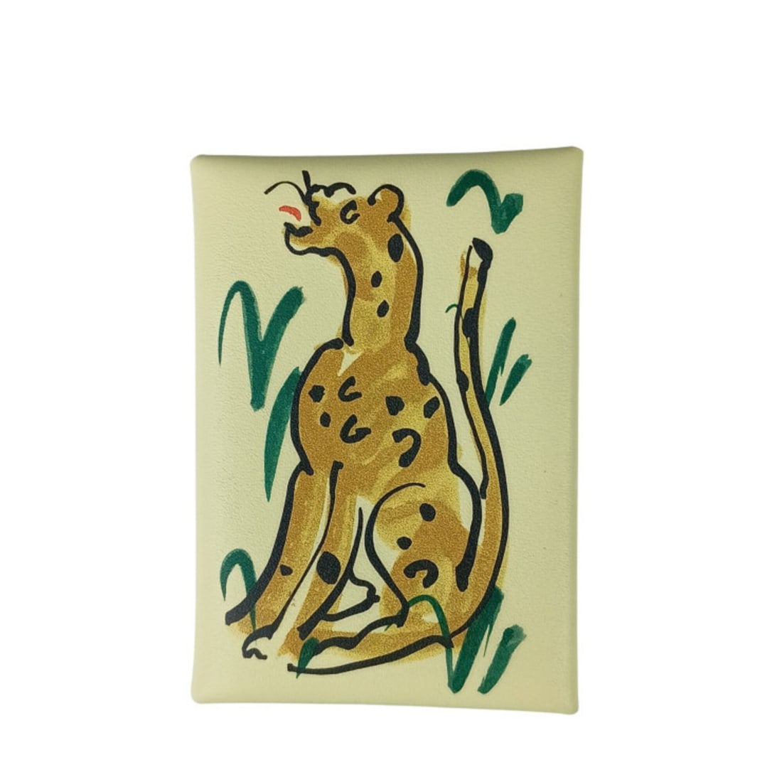 HERMES Calvi Duo Spring Panther Jaune Milton Veau Swift Card Holder/Card Case for Men and Women: --- Catalog ---Category: DesignType: Business card caseGender: Men,Women,UnisexMaterial: Swift leather Category: GeneralBrand: HermesCountry of Origin: FranceCategory: Physical PropertiesSize (HxWxD):