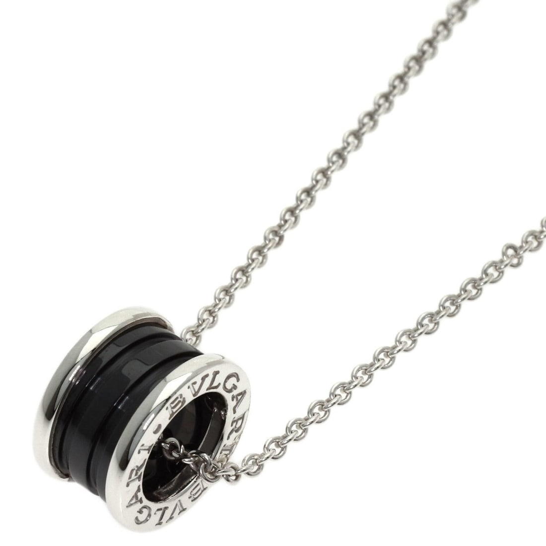 BVLGARI B-zero1 Save the Children Necklace, Silver/Ceramic, Women's: --- Catalog ---Category: SizePendant Size: 14.7mm x 9.2mm / 0.57'' x 0.36''Neck Circumference: 48 cm / 18.89''Category: DesignGender: WomenMaterial: Ceramic, SilverNecklace Type: NecklaceCategory: Gen