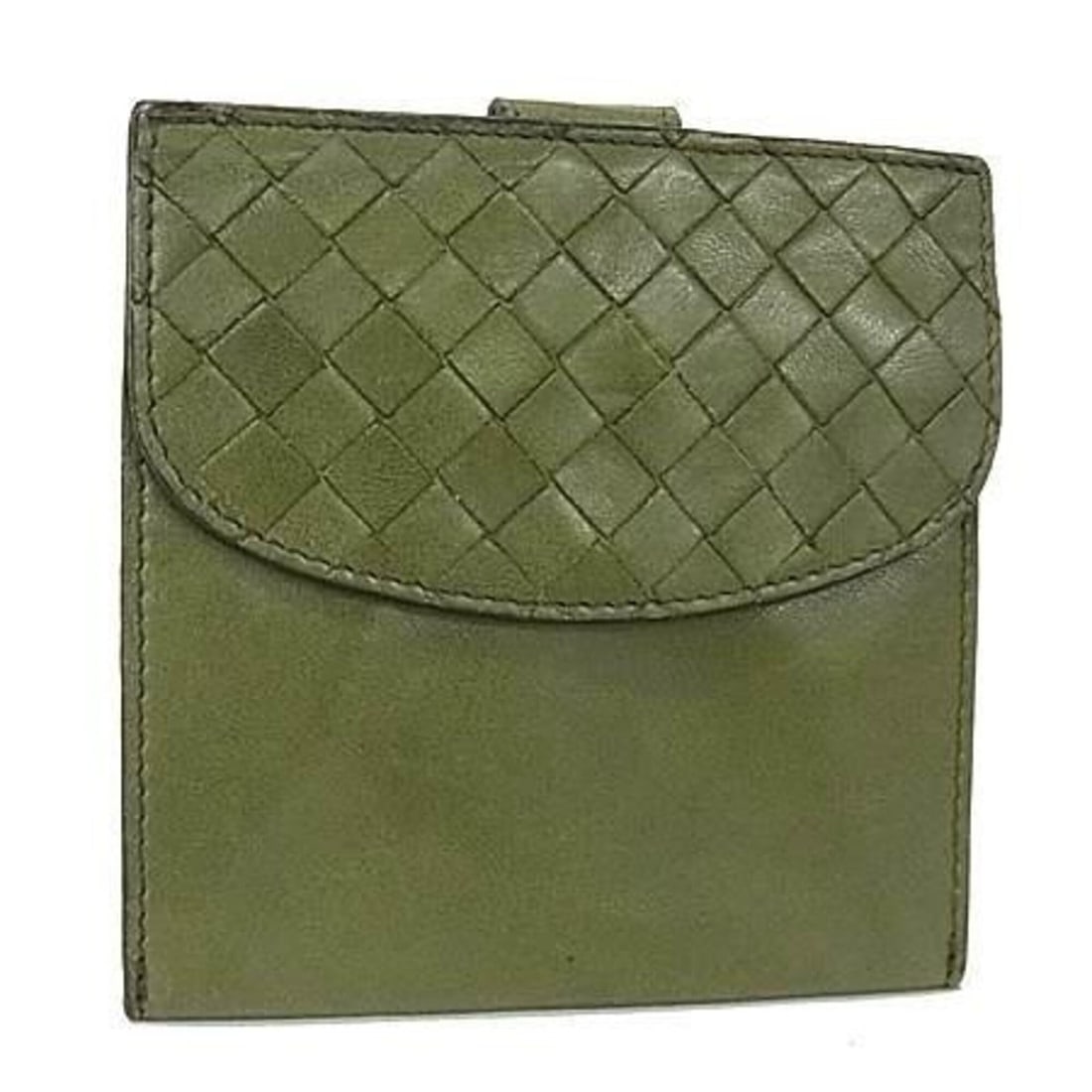 BOTTEGA VENETA Bottega Veneta Bi-fold Wallet Intrecciato Khaki Leather Men's Women's W: --- Catalog ---Category: SizeSize (HxWxD): 10cm x 10.5cm x 1cm / 3.93'' x 4.13'' x 0.39''Category: DesignType: Wallet (bi-fold)Color: KhakiGender: Men,Women,UnisexMaterial: Leather Category: GeneralLi