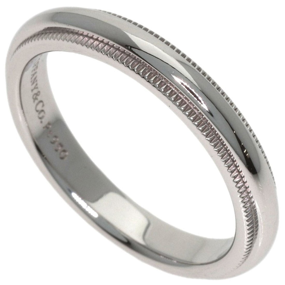 Tiffany & Co. Milgrain Ring, Platinum PT950, Women's Ring.: --- Catalog ---Category: SizeJP Size: 10US Size: 5.5Category: DesignType: Band ringGender: WomenMaterial: Platinum 950Category: GeneralBrand: Tiffany--- Item List ---Section: ConditionRanking: Rank A 
