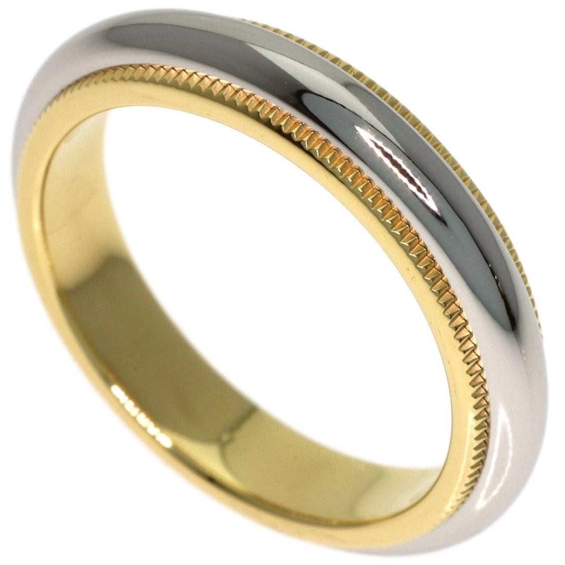 Tiffany & Co. Milgrain Ring, 18K Yellow Gold/PT950, Women's.: --- Catalog ---Category: SizeJP Size: 5US Size: 3.5Category: DesignType: Band ringGender: WomenMaterial: Platinum 950, Yellow gold (18K)Category: GeneralBrand: Tiffany--- Item List ---Section: Conditi