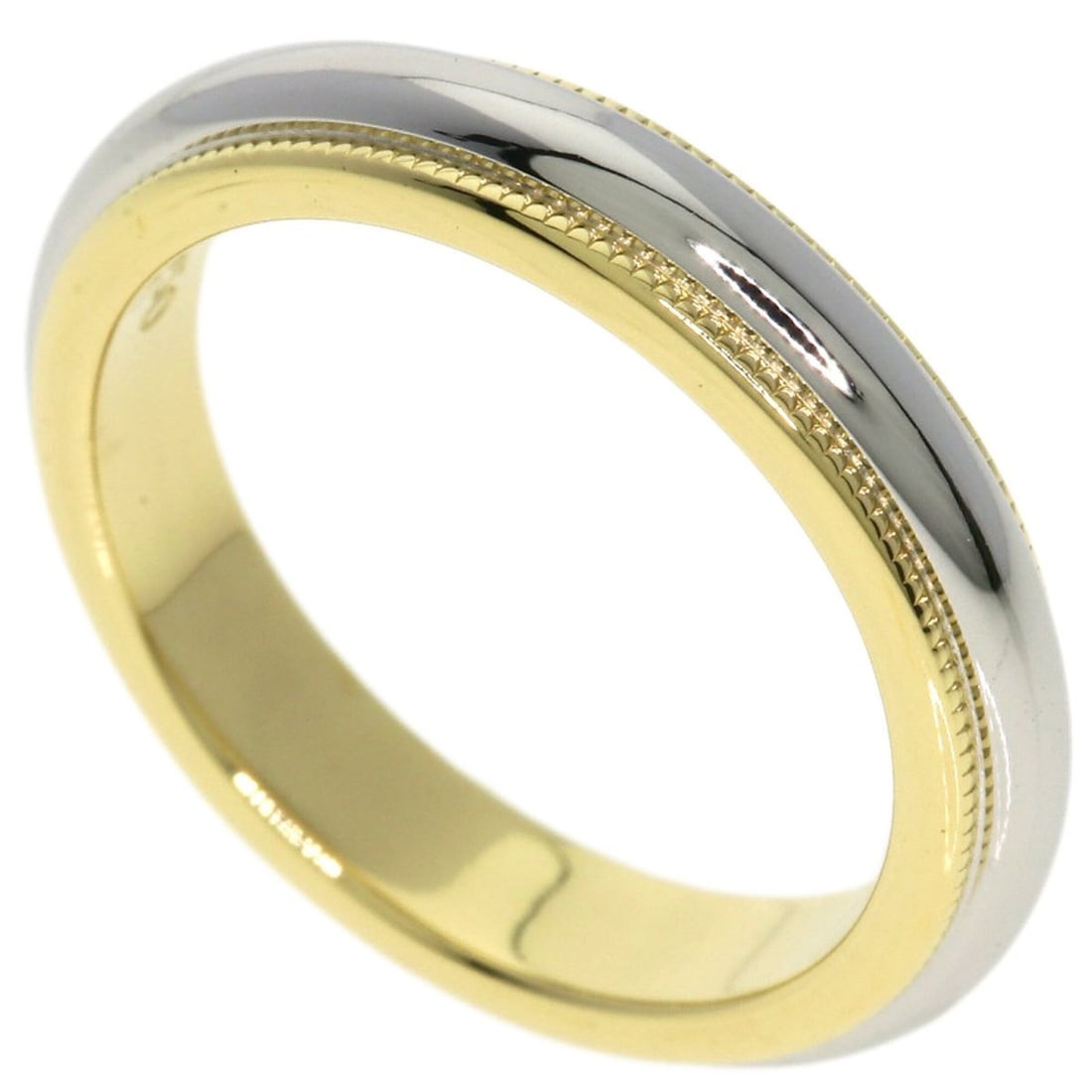 Tiffany & Co. Milgrain Ring, 18K Yellow Gold/PT950, Women's.: --- Catalog ---Category: SizeJP Size: 6.5US Size: 3.5Category: DesignType: Band ringGender: WomenMaterial: Platinum 950, Yellow gold (18K)Category: GeneralBrand: Tiffany--- Item List ---Section: Condi