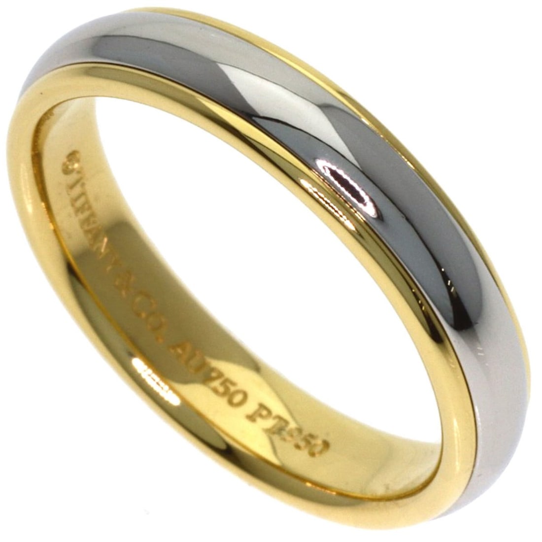 Tiffany & Co. Lucida Band Ring, 18K Yellow Gold/PT950, Women's.: --- Catalog ---Category: SizeJP Size: 11.5US Size: 6Category: DesignType: Band ringGender: WomenMaterial: Platinum 950, Yellow gold (18K)Category: GeneralBrand: Tiffany--- Item List ---Section: Condit
