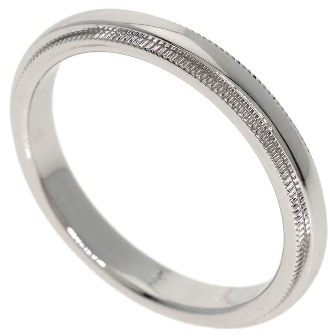 Tiffany & Co. Milgrain Ring, Platinum PT950, Women's Ring.: --- Catalog ---Category: SizeJP Size: 14US Size: 7Category: DesignType: Band ringGender: WomenMaterial: Platinum 950Category: GeneralBrand: Tiffany--- Item List ---Section: ConditionRanking: Rank A Us