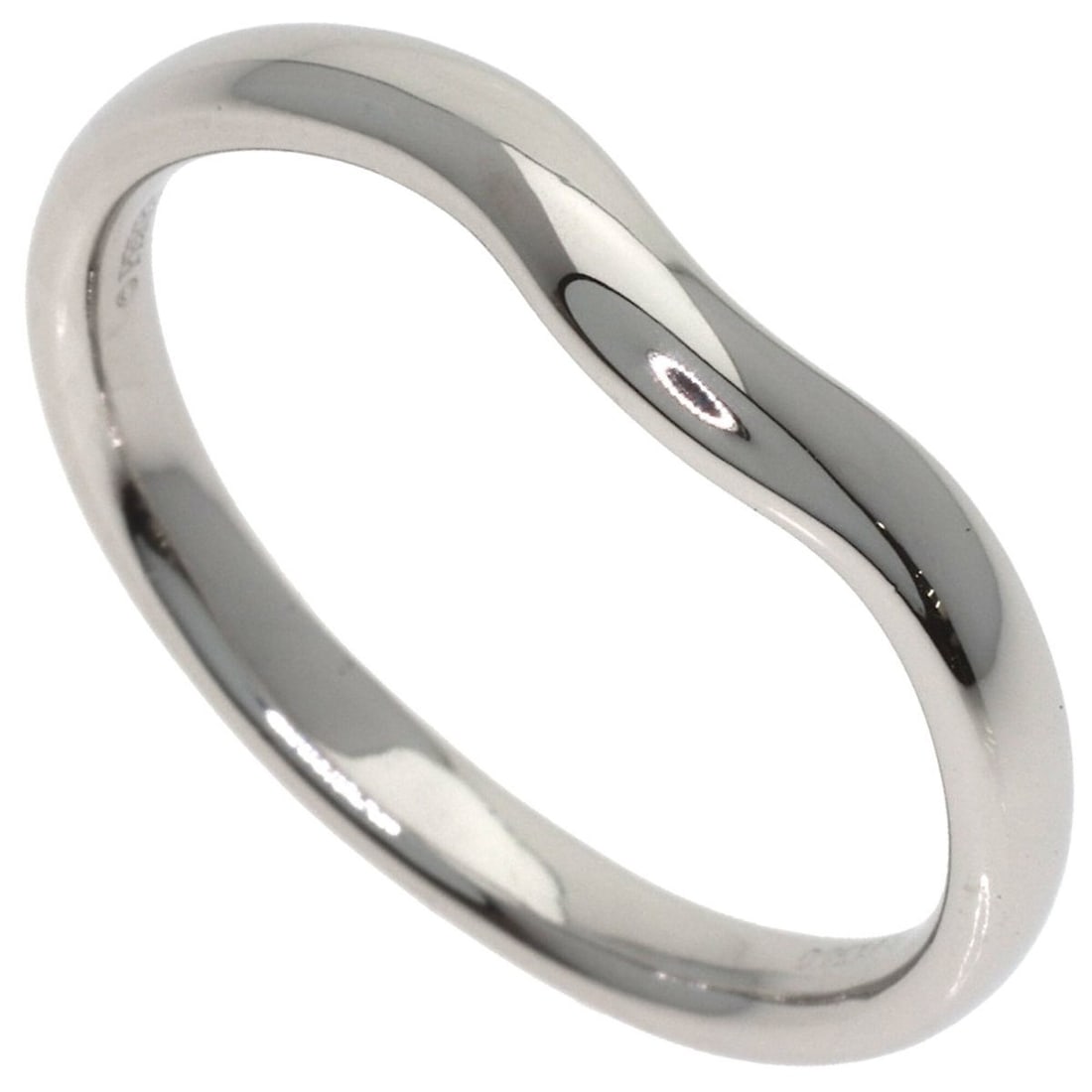 Tiffany & Co. Curved Band Ring, Platinum PT950, Women's Ring.: --- Catalog ---Category: SizeJP Size: 22US Size: 10.5Category: DesignType: Band ringGender: WomenMaterial: Platinum 950Category: GeneralBrand: Tiffany--- Item List ---Section: ConditionRanking: Rank A