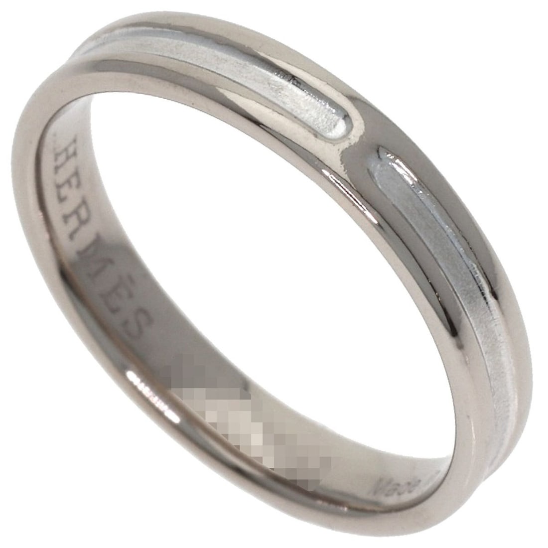 Hermes Ariane Ring, 18K White Gold, Women's: --- Catalog ---Category: SizeJP Size: 5US Size: 3.5Category: DesignType: Band ringGender: WomenMaterial: White gold (18K)Category: GeneralBrand: Hermes--- Item List ---Section: ConditionRanking: Rank 
