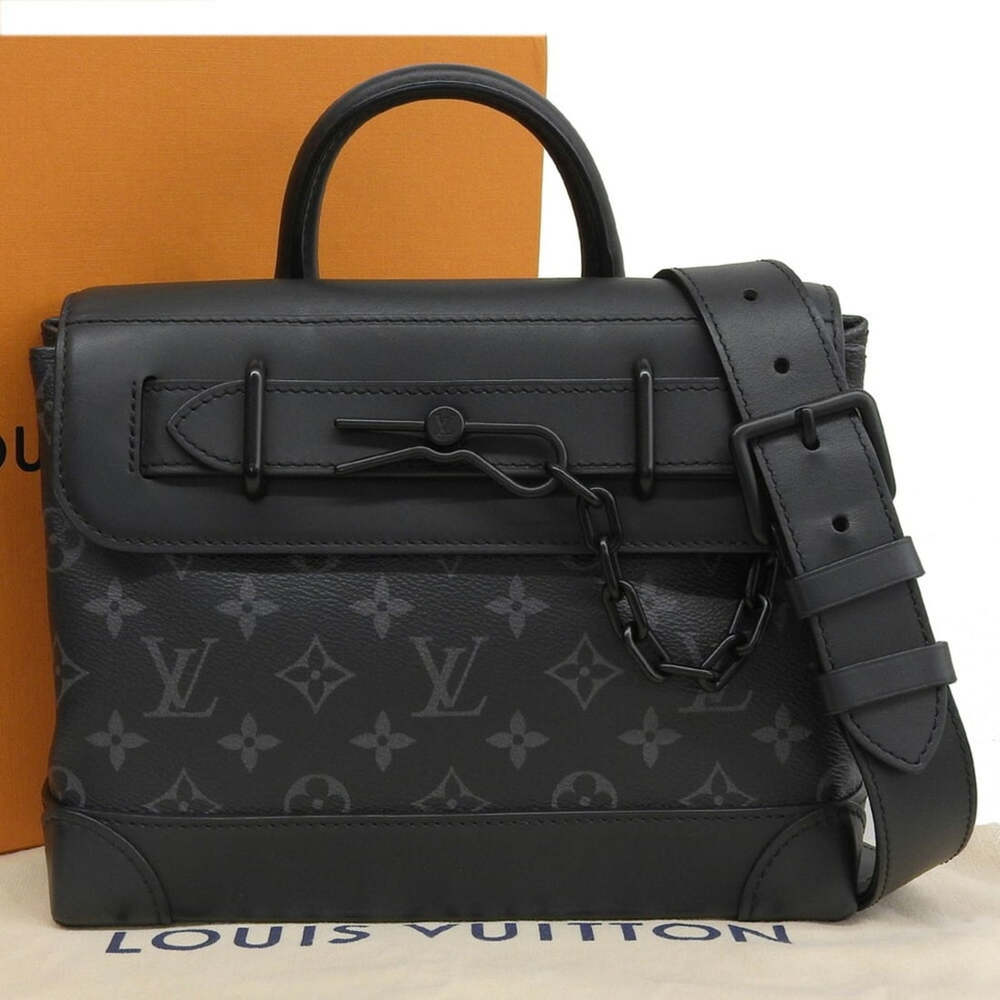 Louis Vuitton Monogram Eclipse Steamer PM M46953 Bag Handbag (1 of 10)