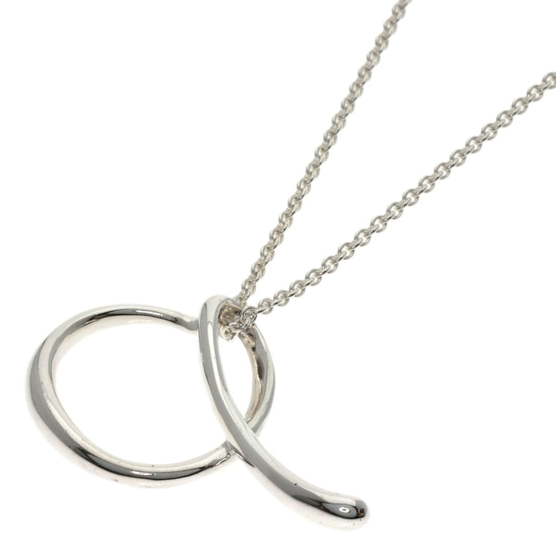 Tiffany & Co. Initial "A" Necklace, Silver, Women's.: --- Catalog ---Category: SizePendant Size: 21mm x 33mm / 0.82'' x 1.29''Neck Circumference: 76 cm / 29.92''Category: DesignGender: WomenMaterial: SilverNecklace Type: NecklaceCategory: GeneralBrand: T