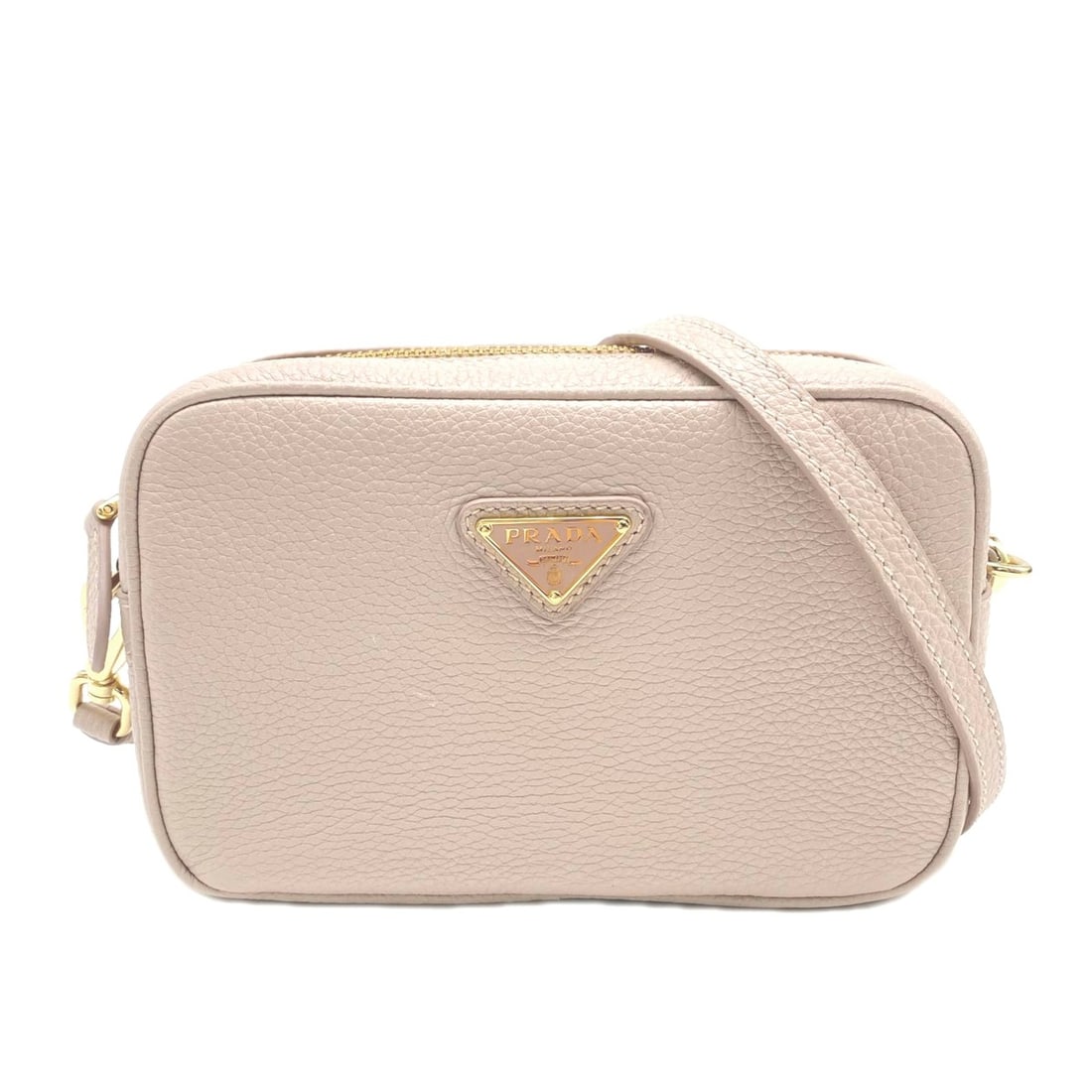 PRADA Leather Mini Bag 1NF060 Shoulder Pink Beige Women's: --- Catalog ---Category: SizeSize (HxWxD): 11cm x 17cm x 5.5cm / 4.33'' x 6.69'' x 2.16''Strap Length: 128cm / 50.39''Category: DesignType: Shoulder bagColor: Pink beigeGender: WomenClosure: ZipperMat