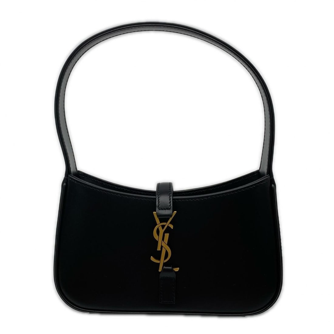 YVES SAINT LAURENT Calfskin Leather LE 5 A 7 Mini 710318 Handbag Black Calf Women's: --- Catalog ---Category: SizeSize (HxWxD): 11cm x 18cm x 4cm / 4.33'' x 7.08'' x 1.57''Handle Length: 36cm / 14.17''Category: DesignType: HandbagColor: BlackGender: WomenClosure: HookMaterial: Leather