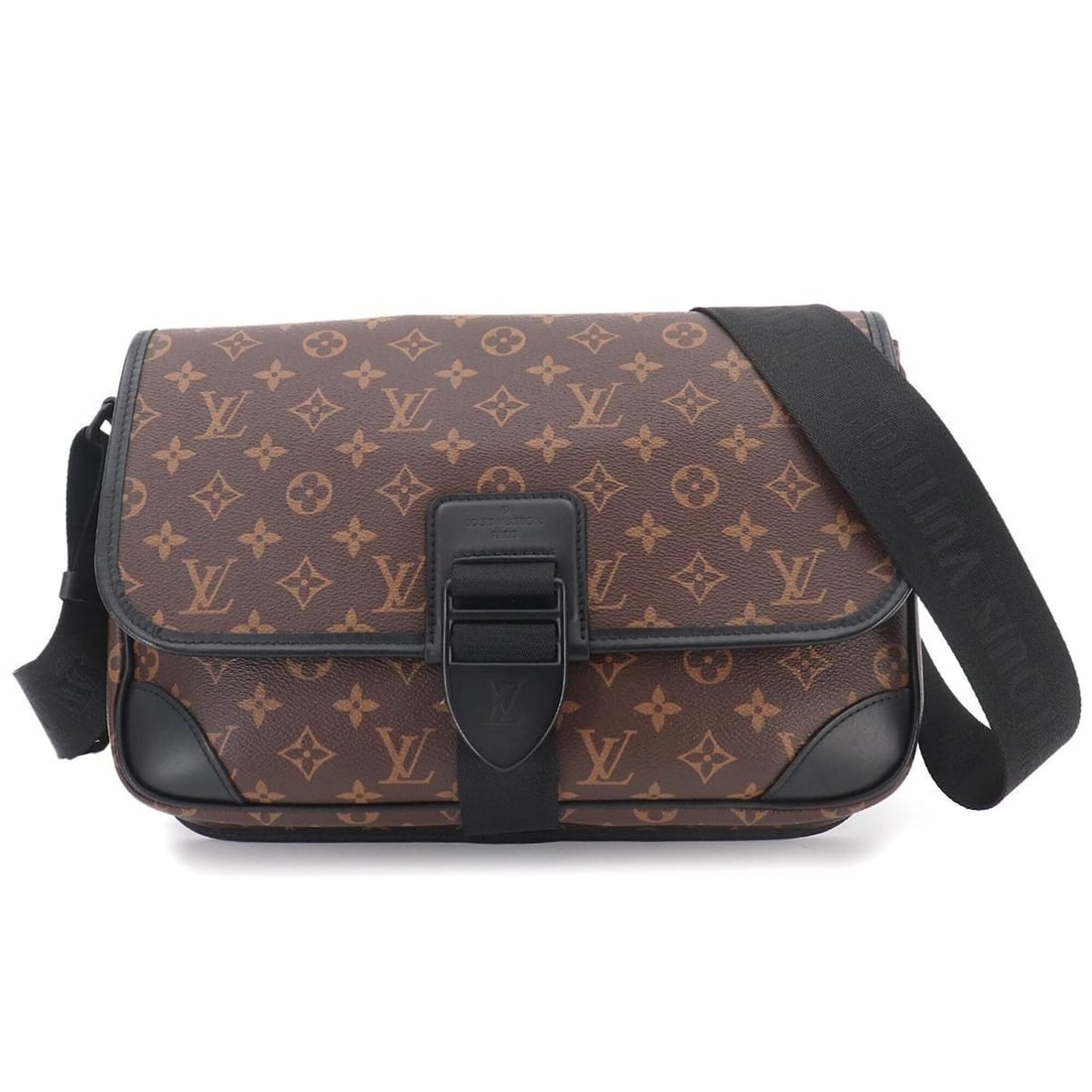Louis Vuitton Monogram Macassar Archy Shoulder Handbag Brown Black M46328 Messenger: --- Catalog ---Category: SizeSize (HxWxD): 23cm x 34cm x 8cm / 9.05'' x 13.38'' x 3.14''Category: DesignType: Messenger bag, Shoulder bagColor: Black, Brown, Monogram MacassarGender: MenMaterial: Mono