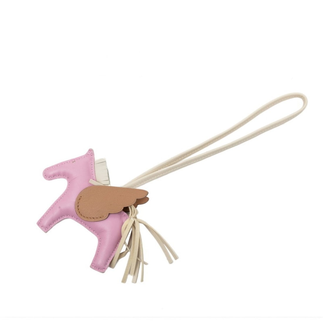 Hermes Rodeo PM Pegasus Accessory Bag Charm Mauve Sylvestre Chai Craie Agneau Milo Women's HERMES: --- Catalog ---Category: SizeSize (HxWxD): 7.50mm x 8.50mm / 0.30'' x 0.33''Category: DesignType: Handbag charmColor: PinkGender: WomenMaterial: Agneau MiloCategory: GeneralBrand: Hermes--- Item List 