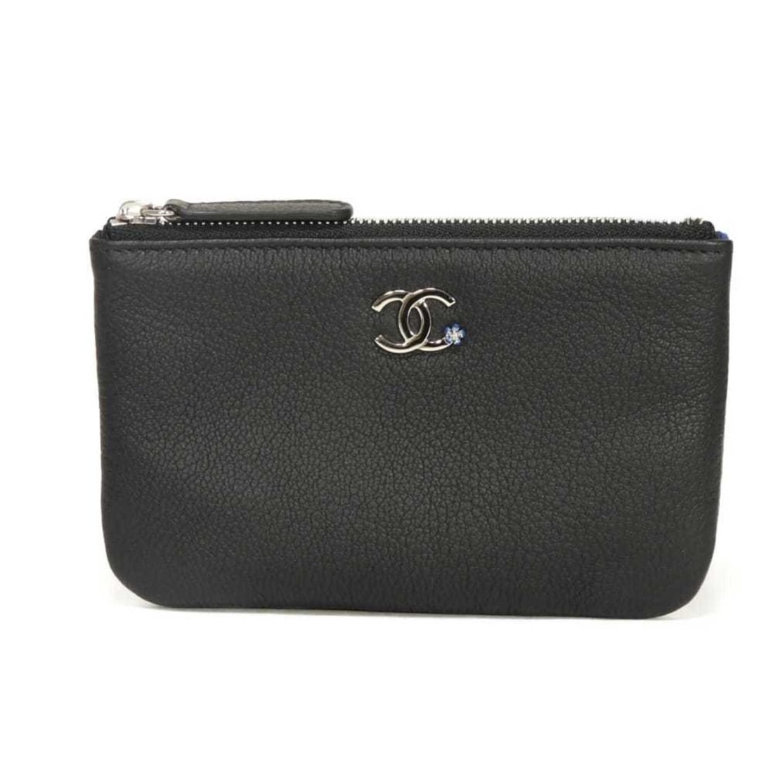 Chanel Coin Case, Coco Mark, Petite Camellia, Mini Zip Pouch, Goat Leather, Multicolor Pattern,: --- Catalog ---Category: SizeSize (HxWxD): 9.5cm x 15cm x 1.3cm / 3.74'' x 5.9'' x 0.51''Category: DesignType: Coin purse/coin caseColor: BlackGender: WomenMaterial: Leather Leather/Fur Type: Goatskin