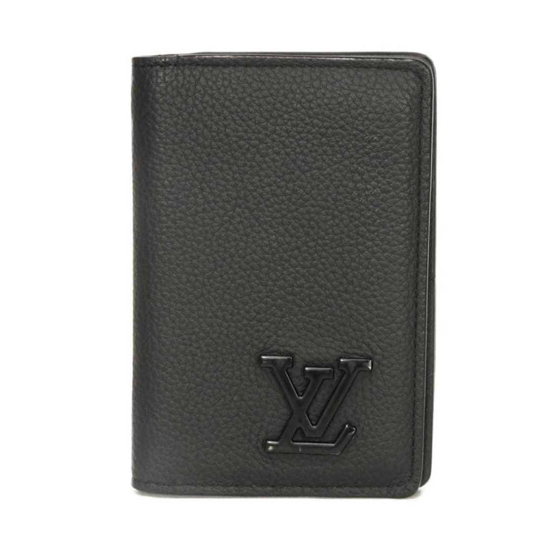 Louis Vuitton LOUIS VUITTON Card Case Organizer de Poche Calf Bi-fold Pass RFID IC LV Aerogram Noir: --- Catalog ---Category: SizeWeight: 57g / 2.01oz.Category: DesignColor: Black, Galle, NoirGender: MenClosure: Flap, OpenCategory: GeneralBrand: Louis Vuitton--- Item List ---Section: ConditionRanking