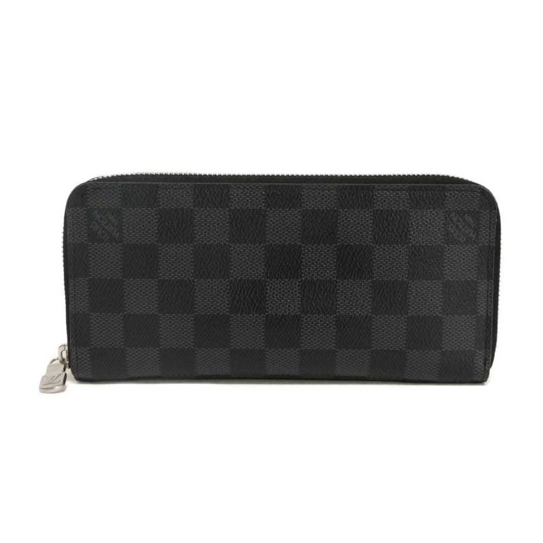 Louis Vuitton Zippy Wallet Vertical New Model Logo RFID IC Round Zipper Damier Graphite Noir N63095: --- Catalog ---Category: SizeSize (HxWxD): 9.5cm x 20cm x 2cm / 3.74'' x 7.87'' x 0.78''Category: DesignType: Long wallet (bi-fold)Color: Black, Damier Graphite, NoirGender: MenMaterial: Damier Graphi